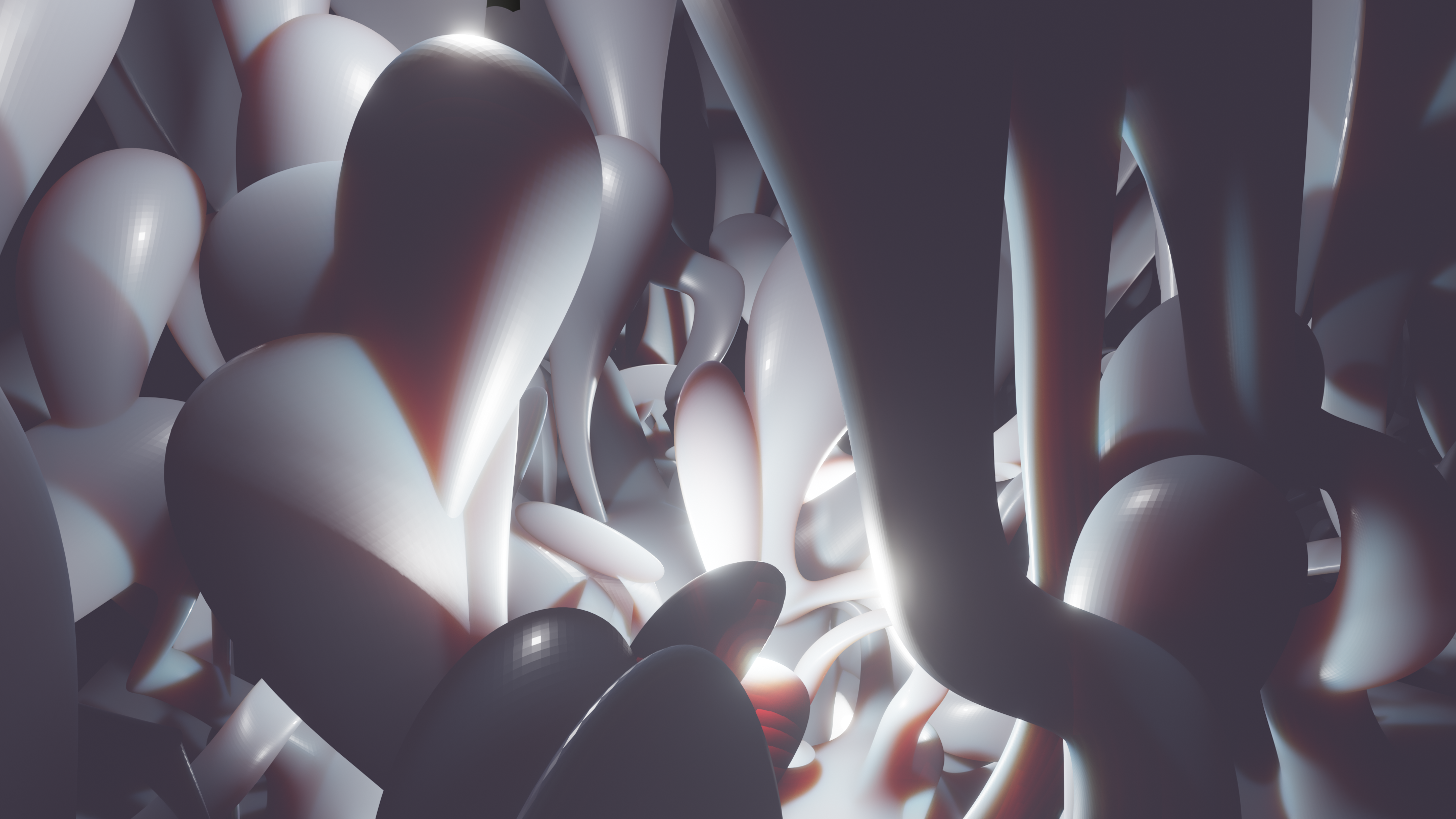 3D Abstract Alien Attack Tentacles Blender 2880x1620