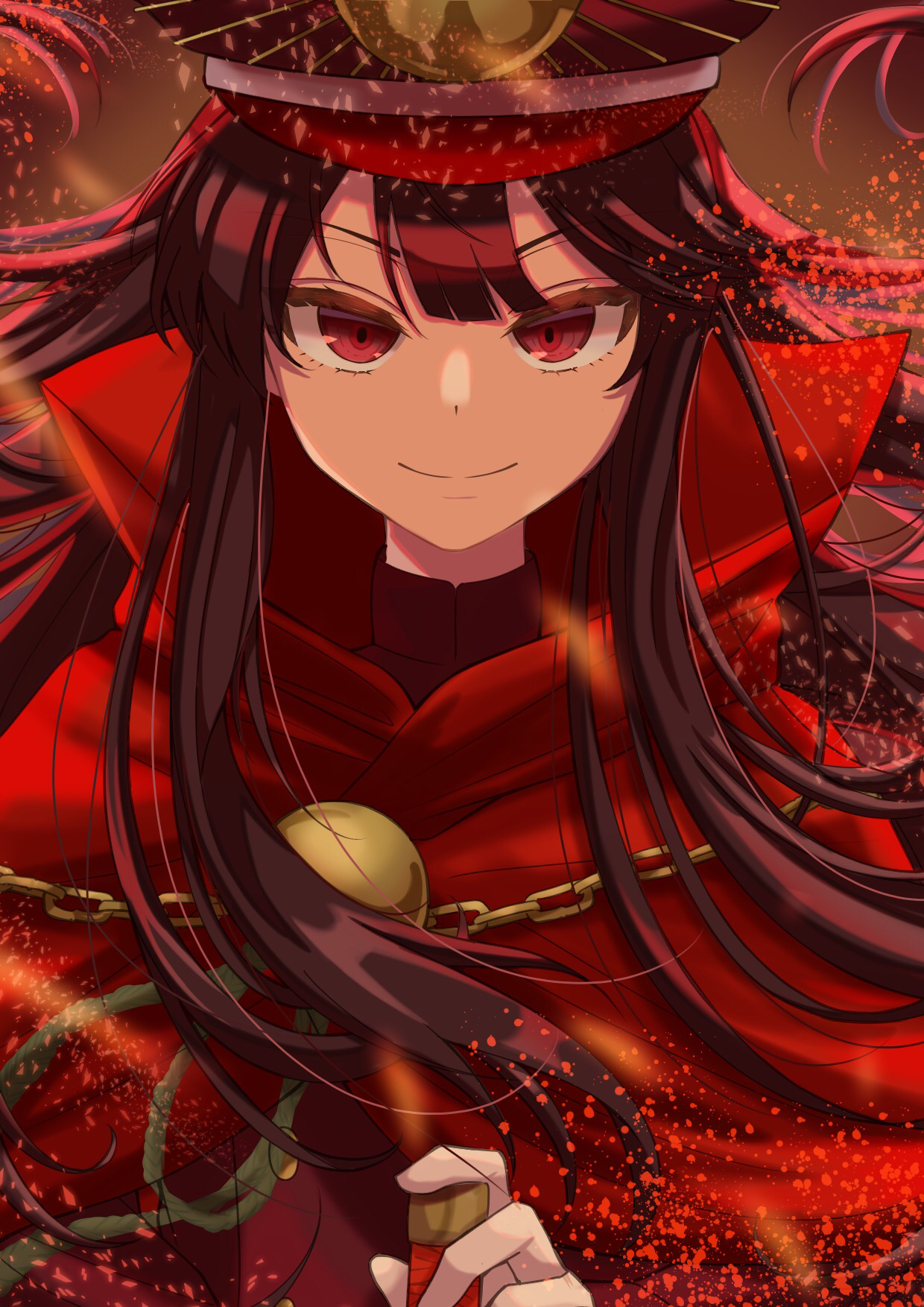 Anime Anime Girls Fate Series Fate Grand Order Oda Nobunaga Fate Grand Order Long Hair Black Hair Ar 1240x1754