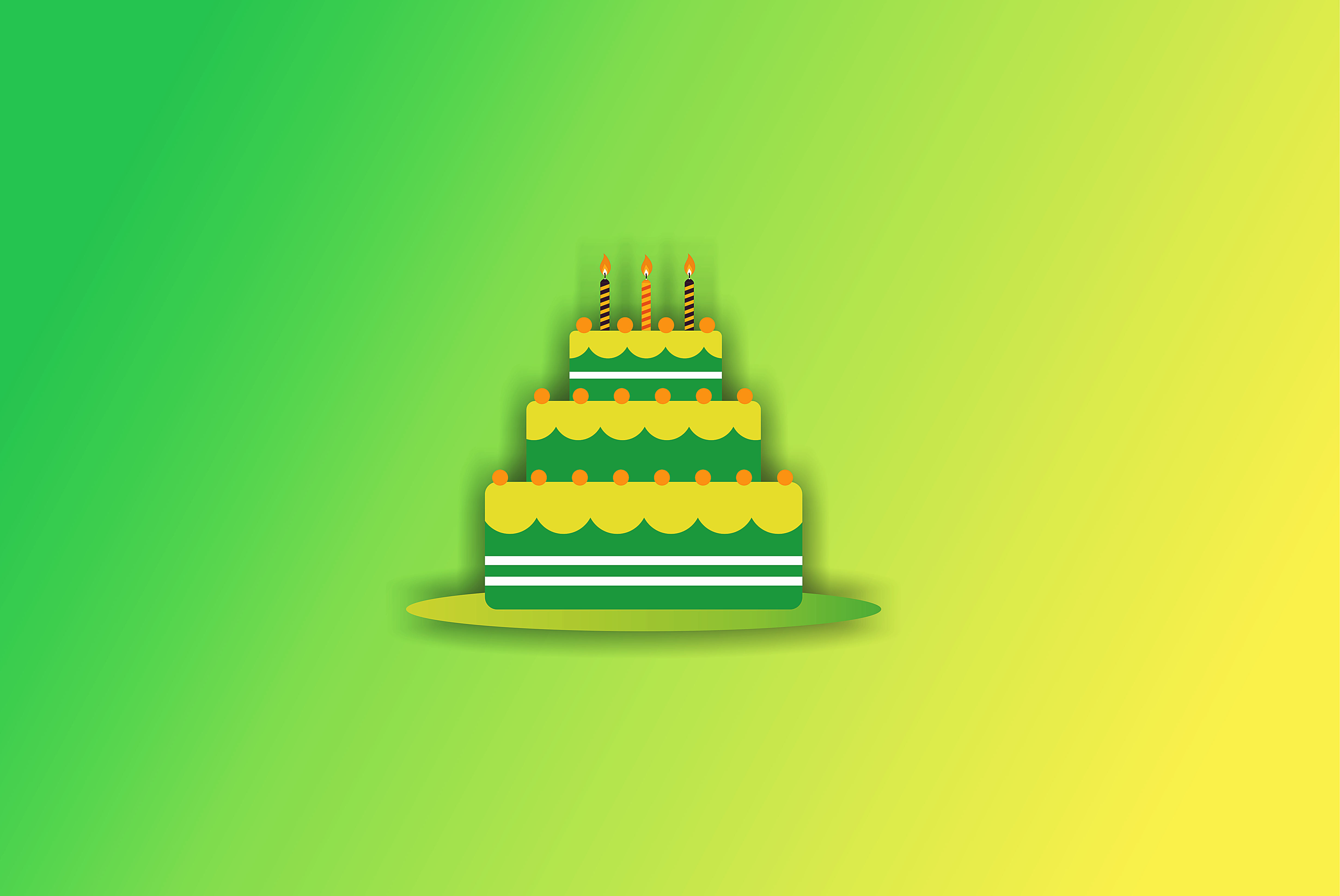 Artistic Birthday Cake Minimalist 4921x3290