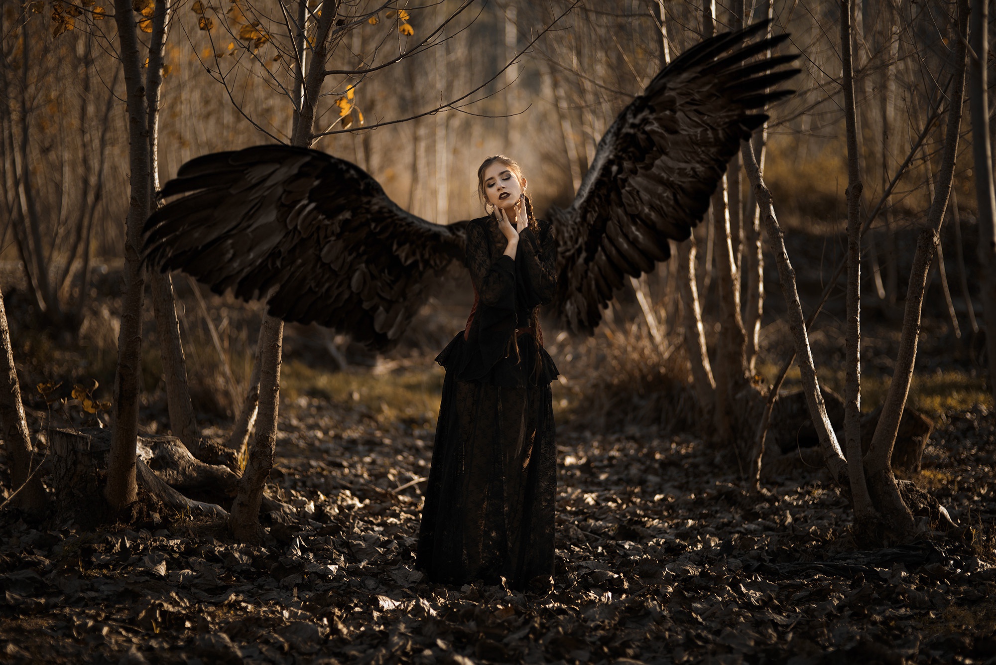 Wings Mood Black Dress 2000x1335