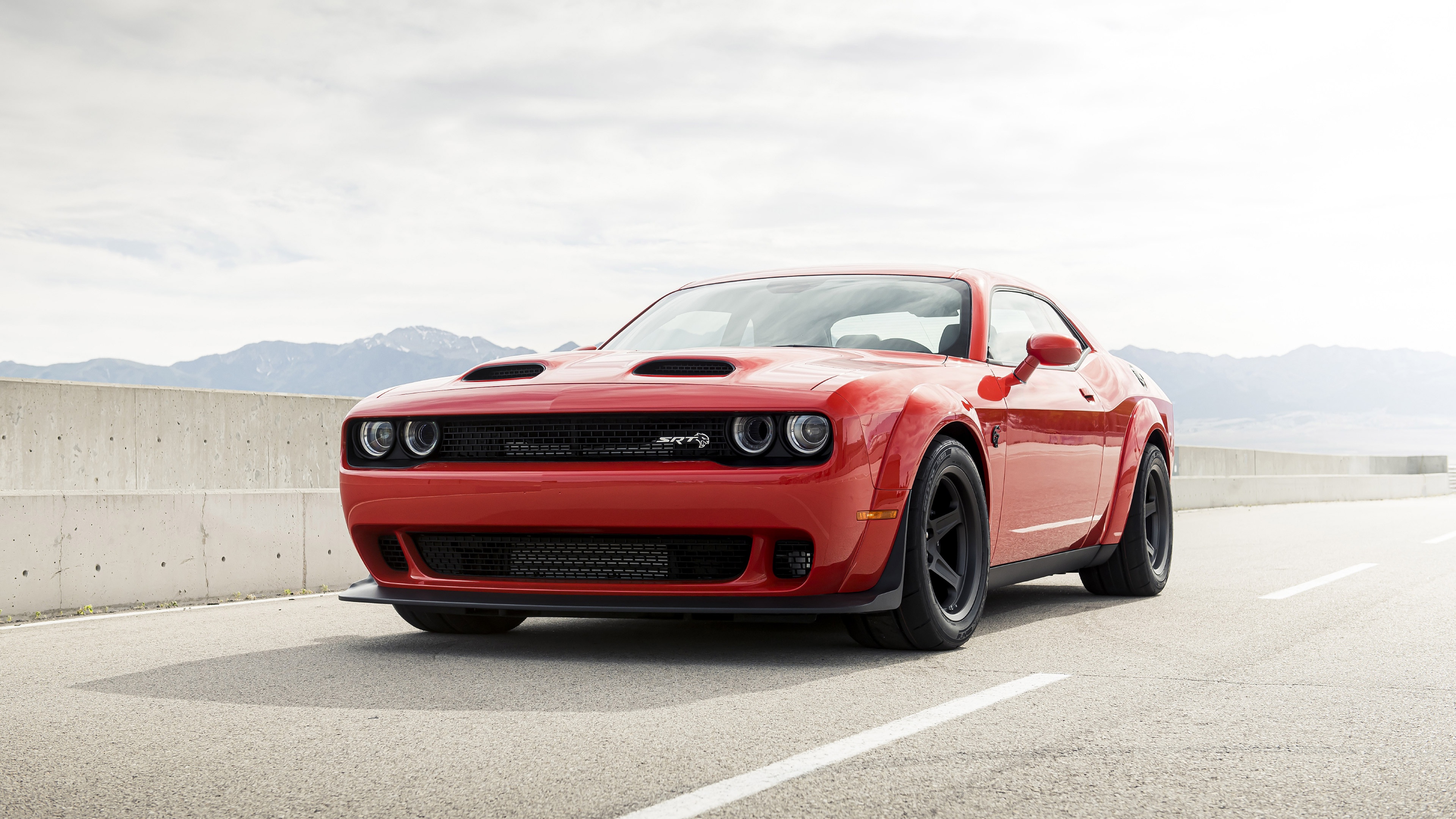 Dodge Challenger Srt Dodge Challenger Dodge Car Red Car Muscle Car 3840x2160