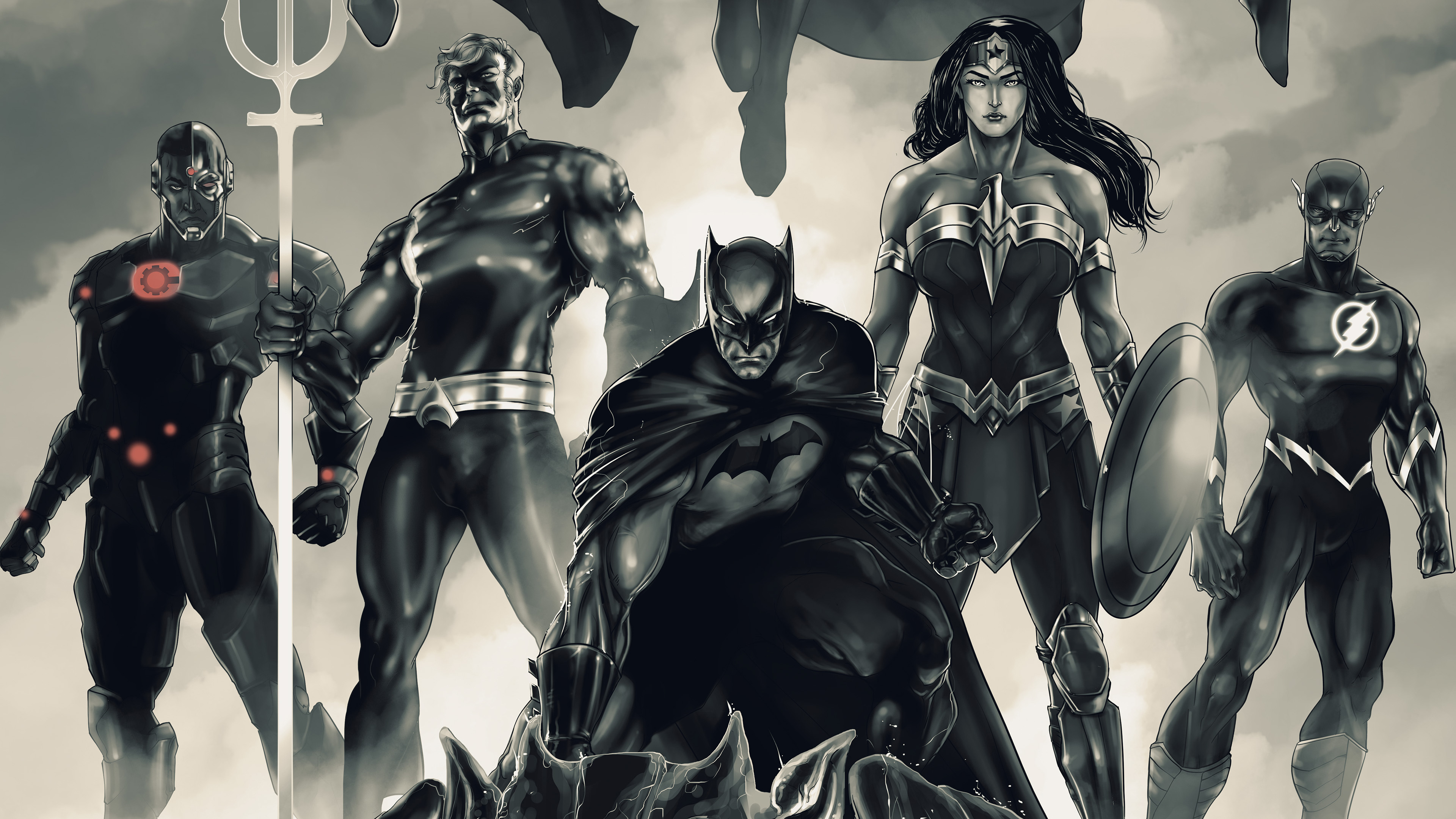 Dc Comics Cyborg Dc Comics Aquaman Batman Wonder Woman Flash 3840x2160