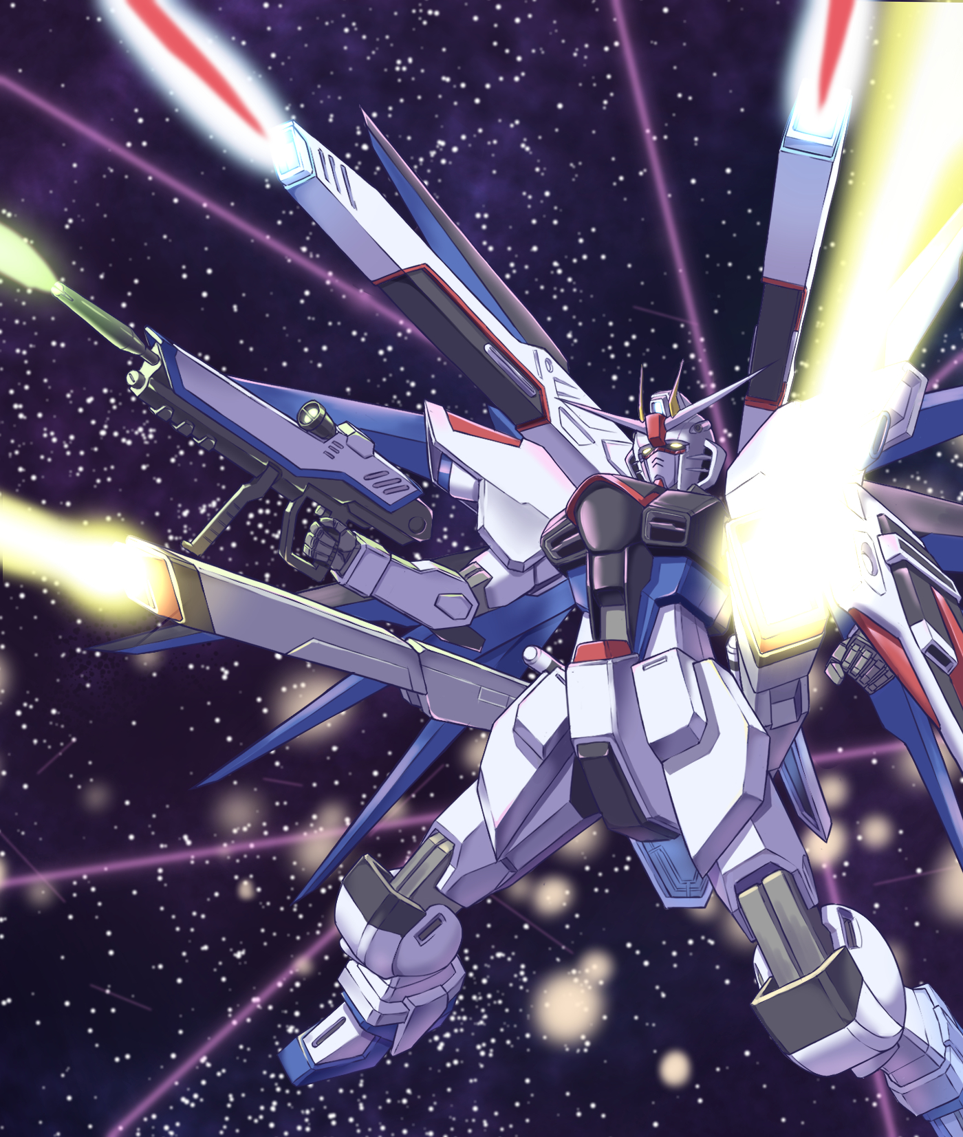 Anime Mechs Gundam Super Robot Wars Mobile Suit Gundam SEED Freedom Gundam Artwork Digital Art Fan A 1400x1653
