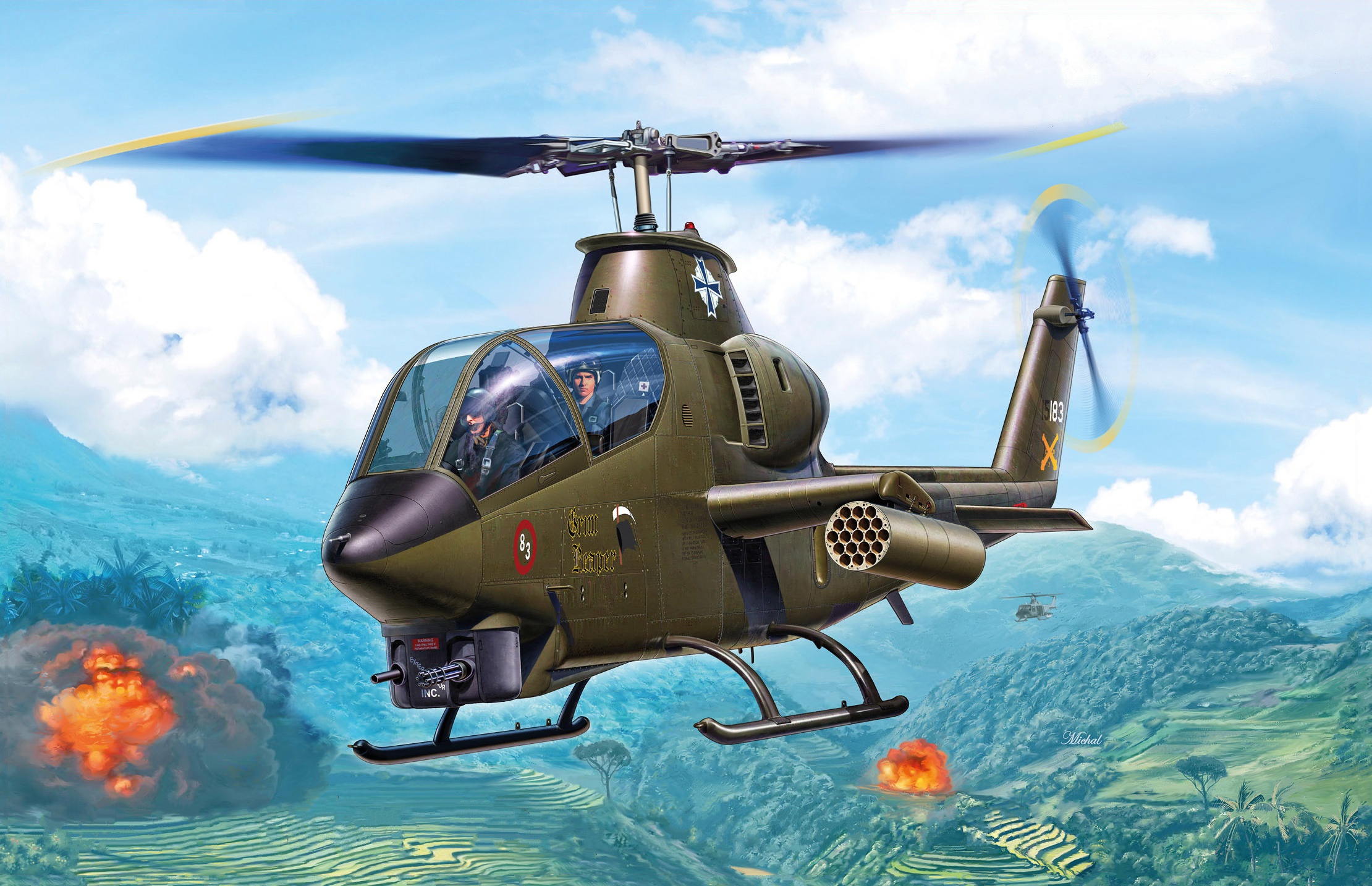 Helicopter Aircraft Attack Helicopter 2220x1434