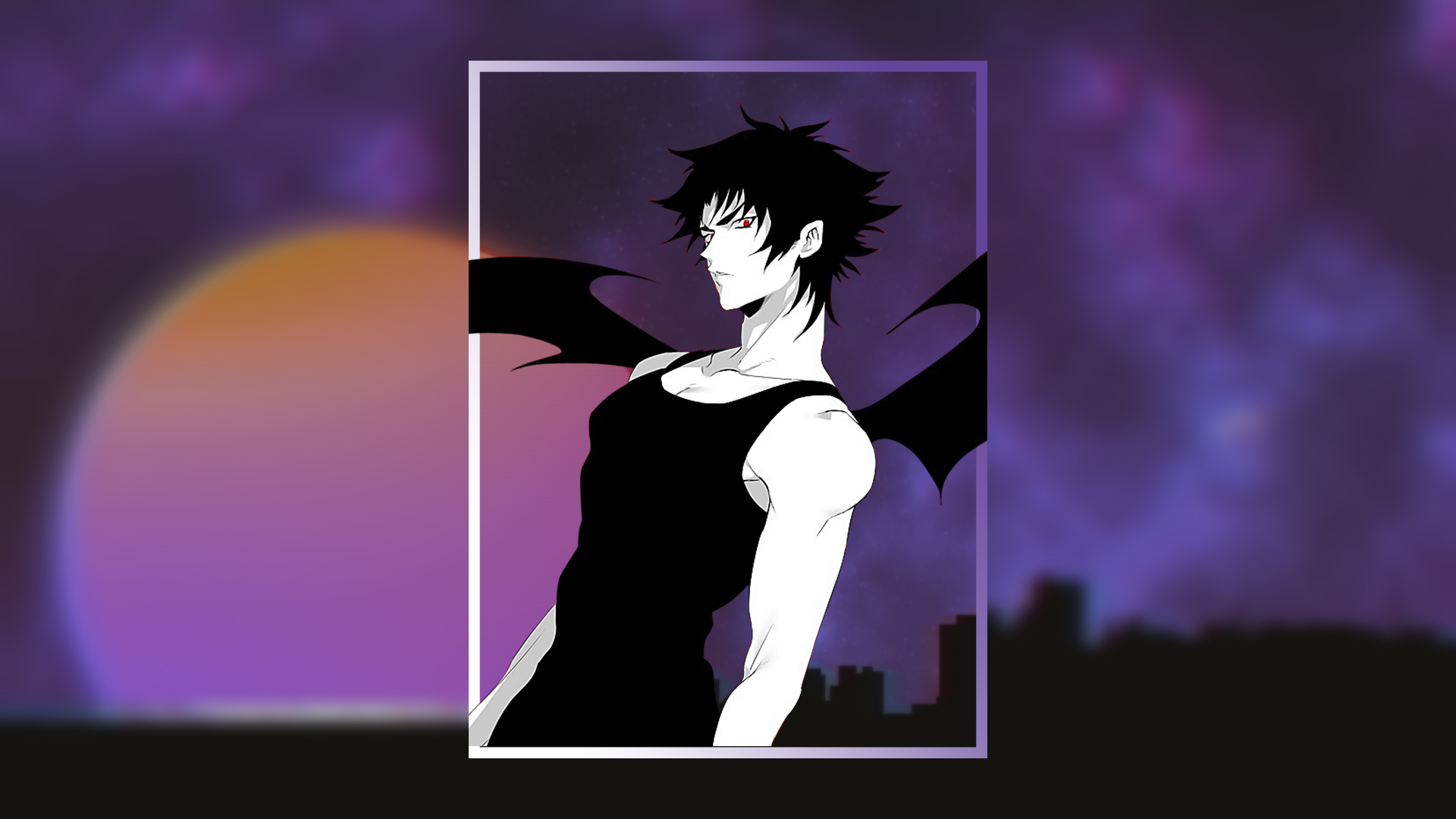 Picture In Picture Devilman Crybaby Vaporwave 1920x1080