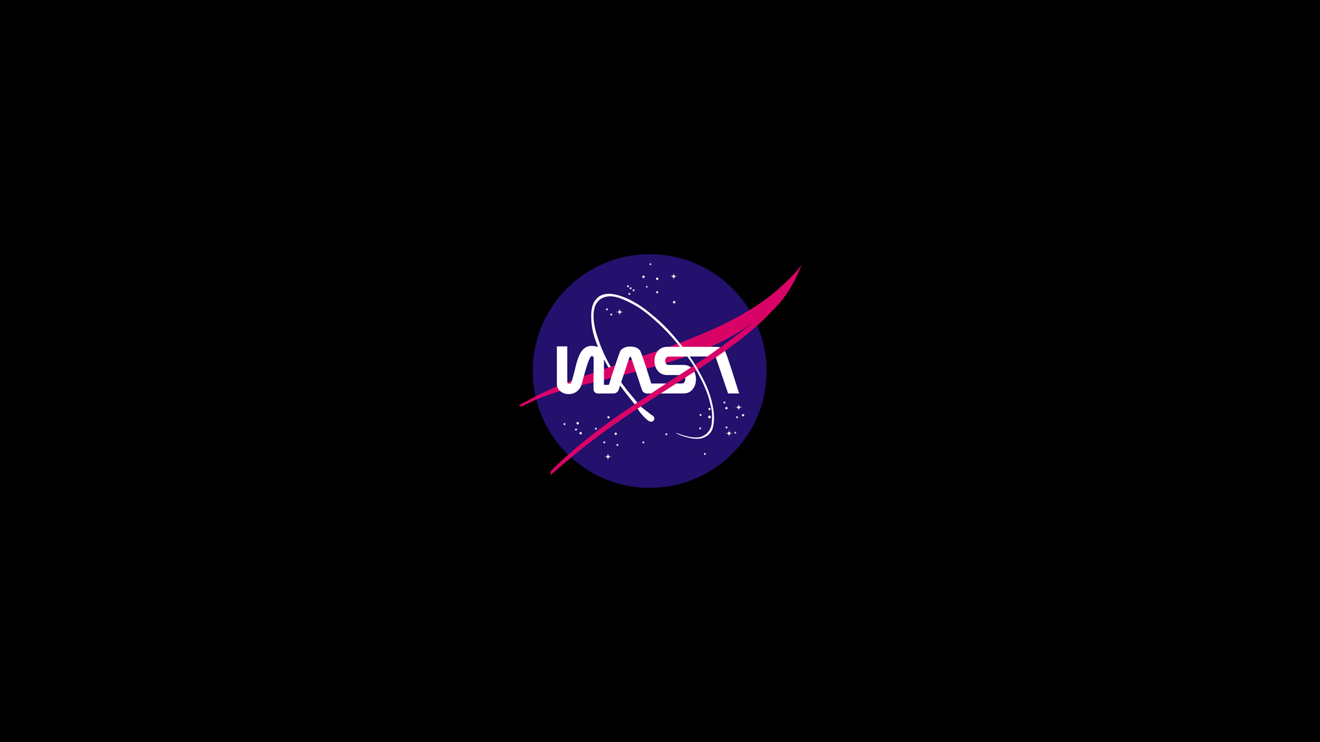 NASA Minimalism Vector Abstract Stars Starscape Logo 1920x1080