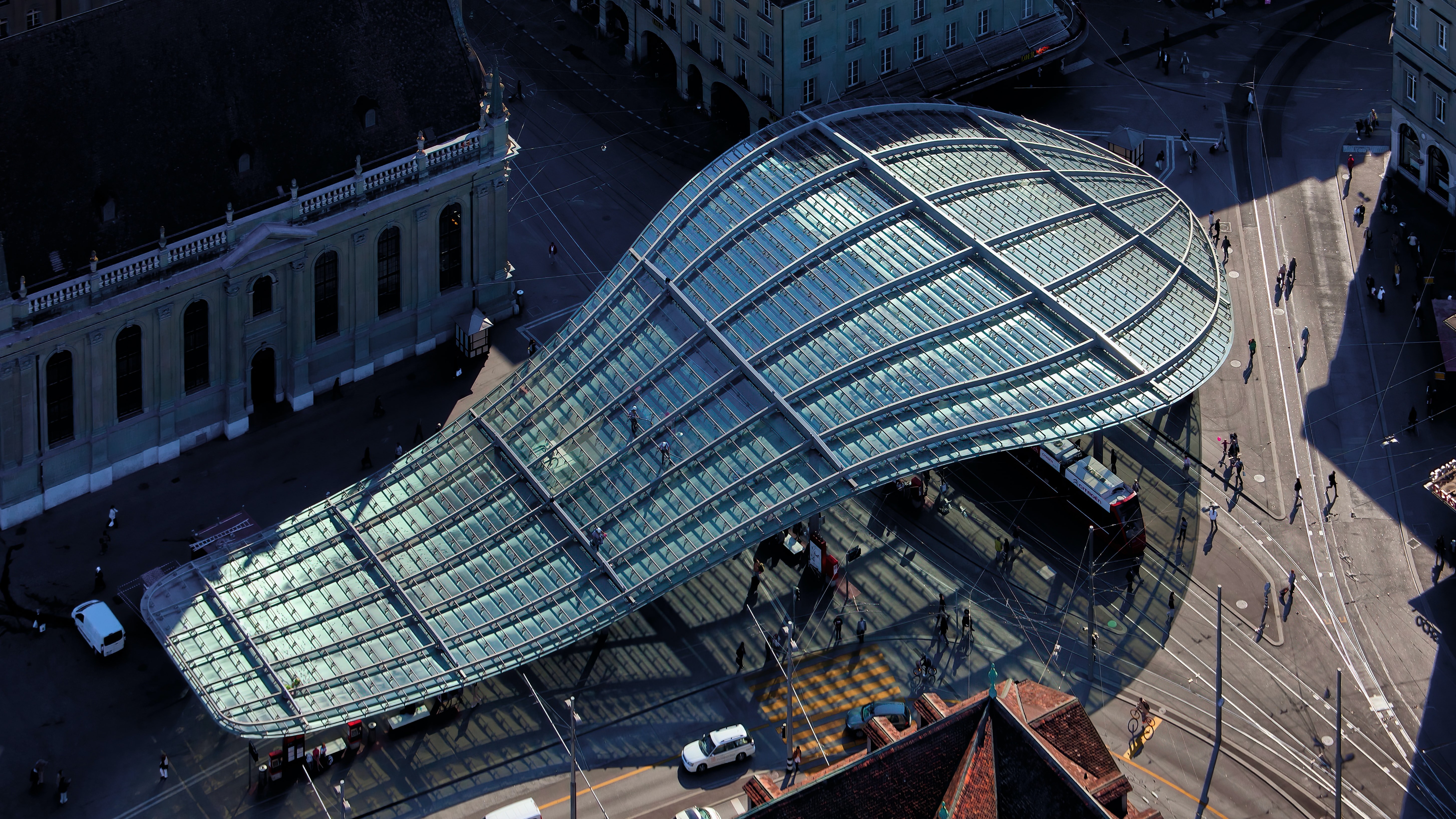 Aerial View Train Station Architecture 5815x3270