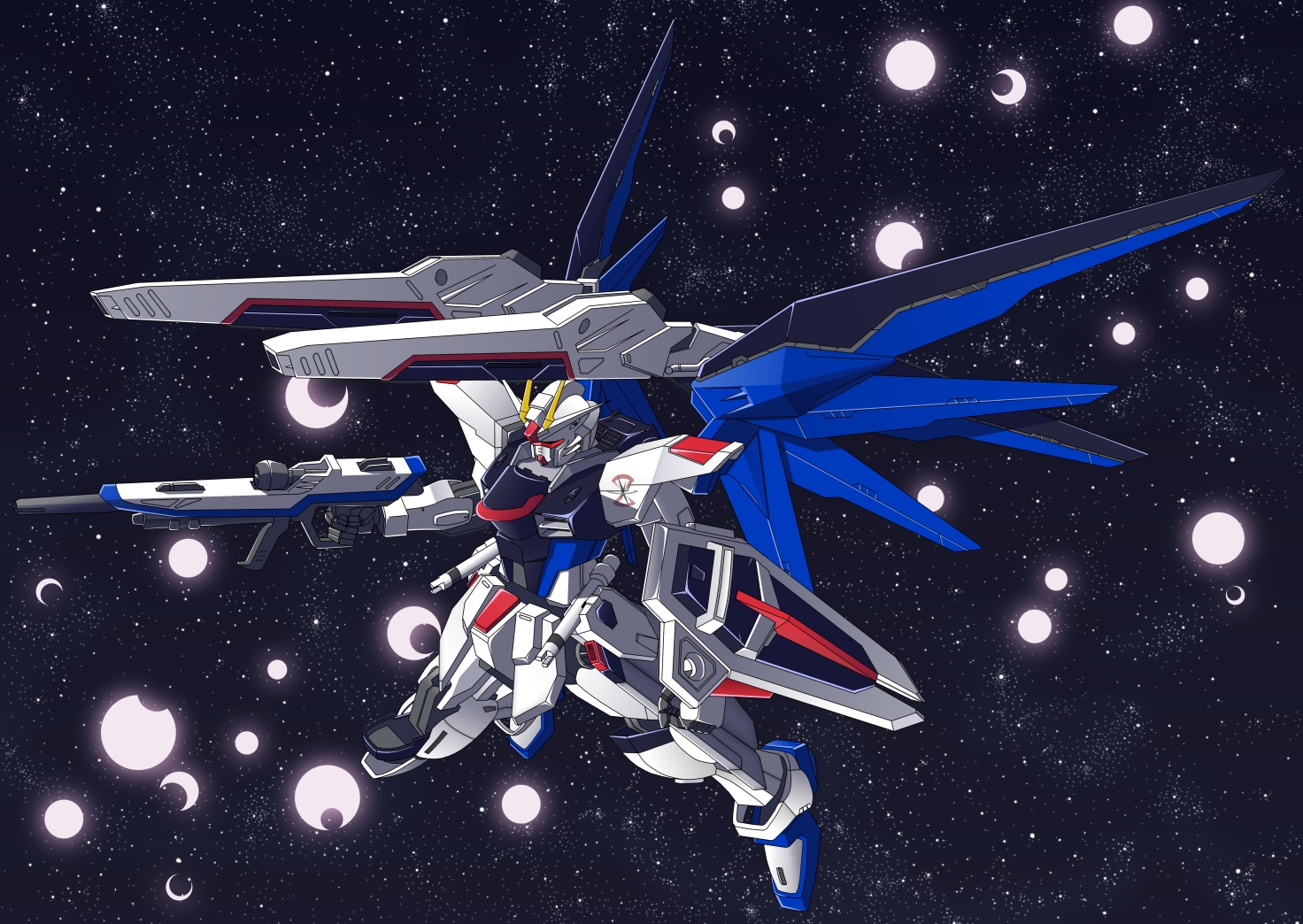 Anime Mechs Gundam Mobile Suit Gundam SEED Freedom Gundam Artwork Digital Art Fan Art Super Robot Wa 1472x1044