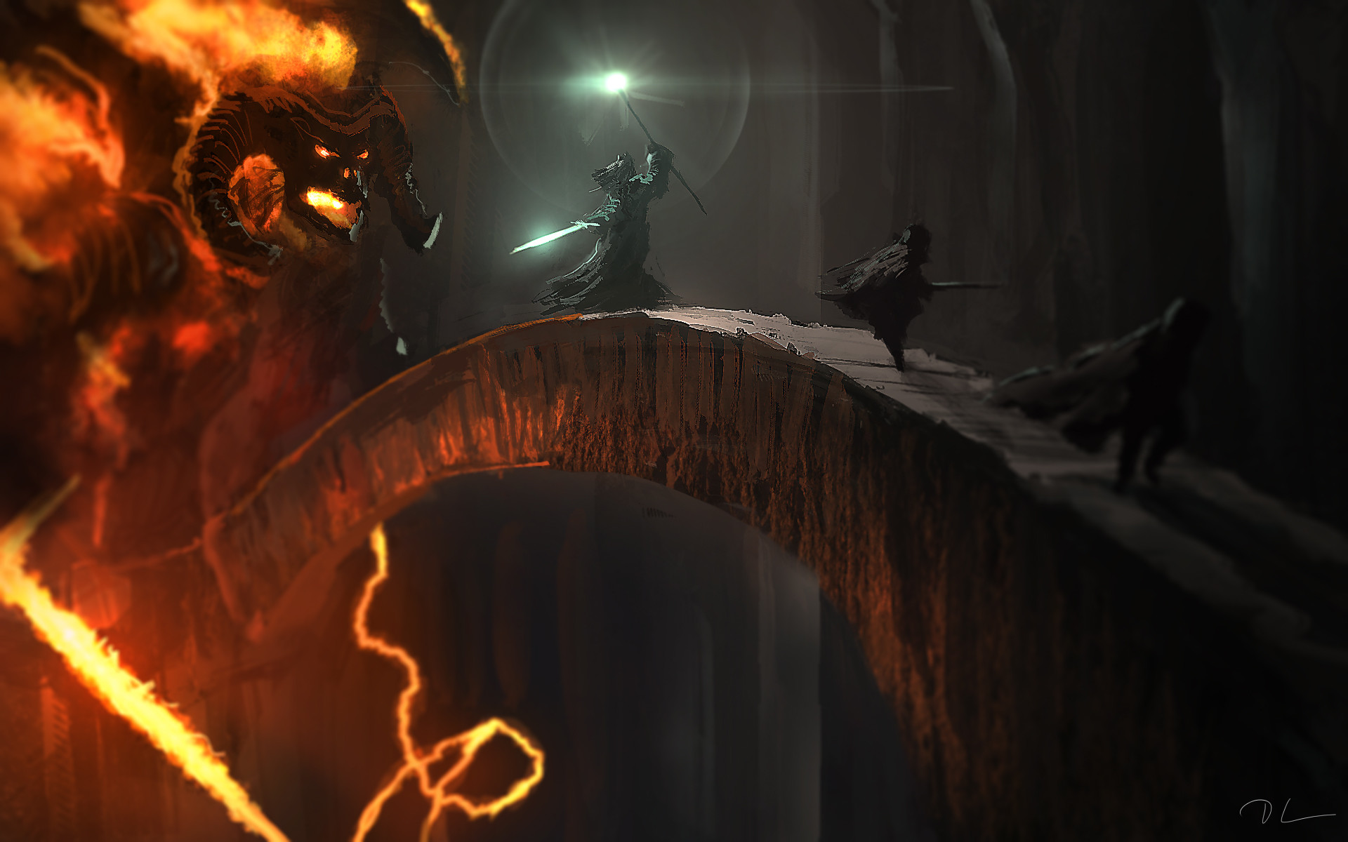 lord of the rings balrog wallpaper