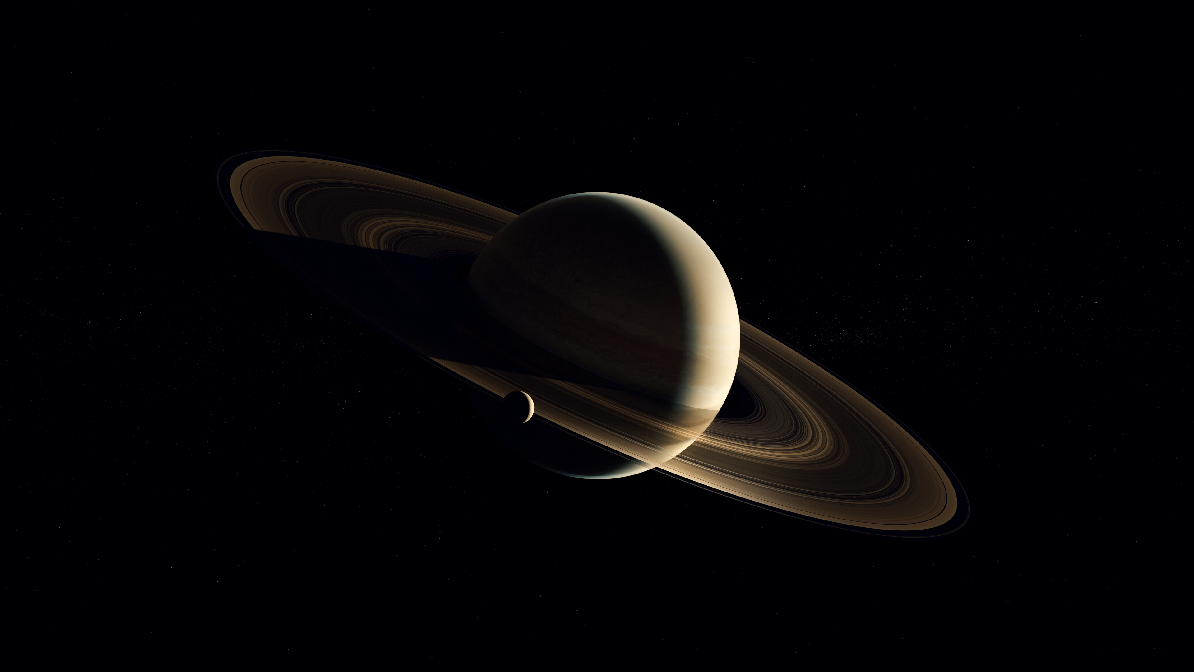 Saturn Space Planet NASA Planetary Rings Astronomy 3840x2160