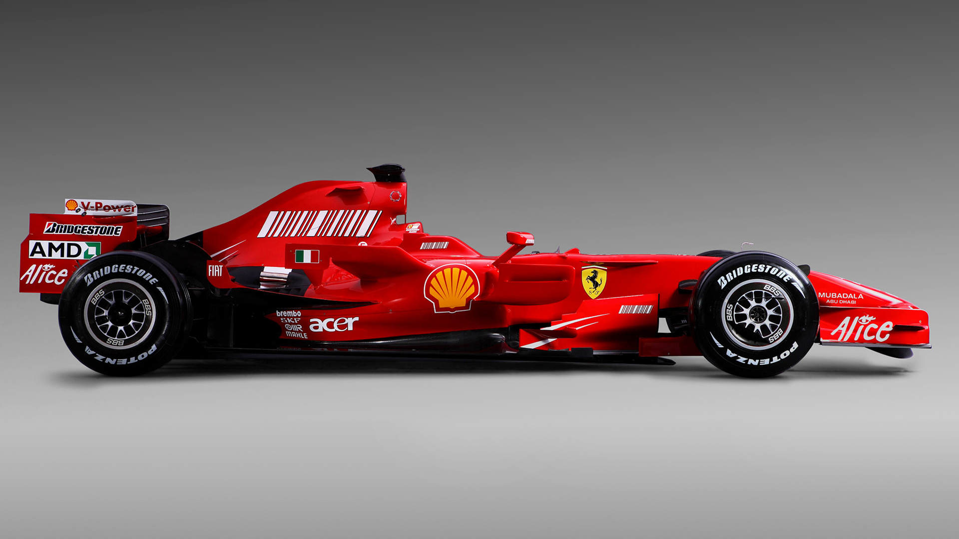 Car Ferrari F2007 Formula 1 Race Car Red Car 1920x1080