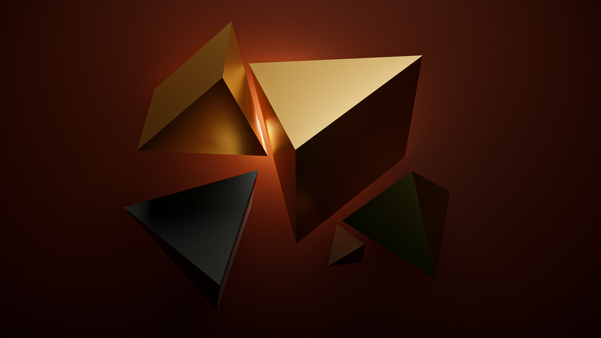 Triangle Red Metal 1920x1080