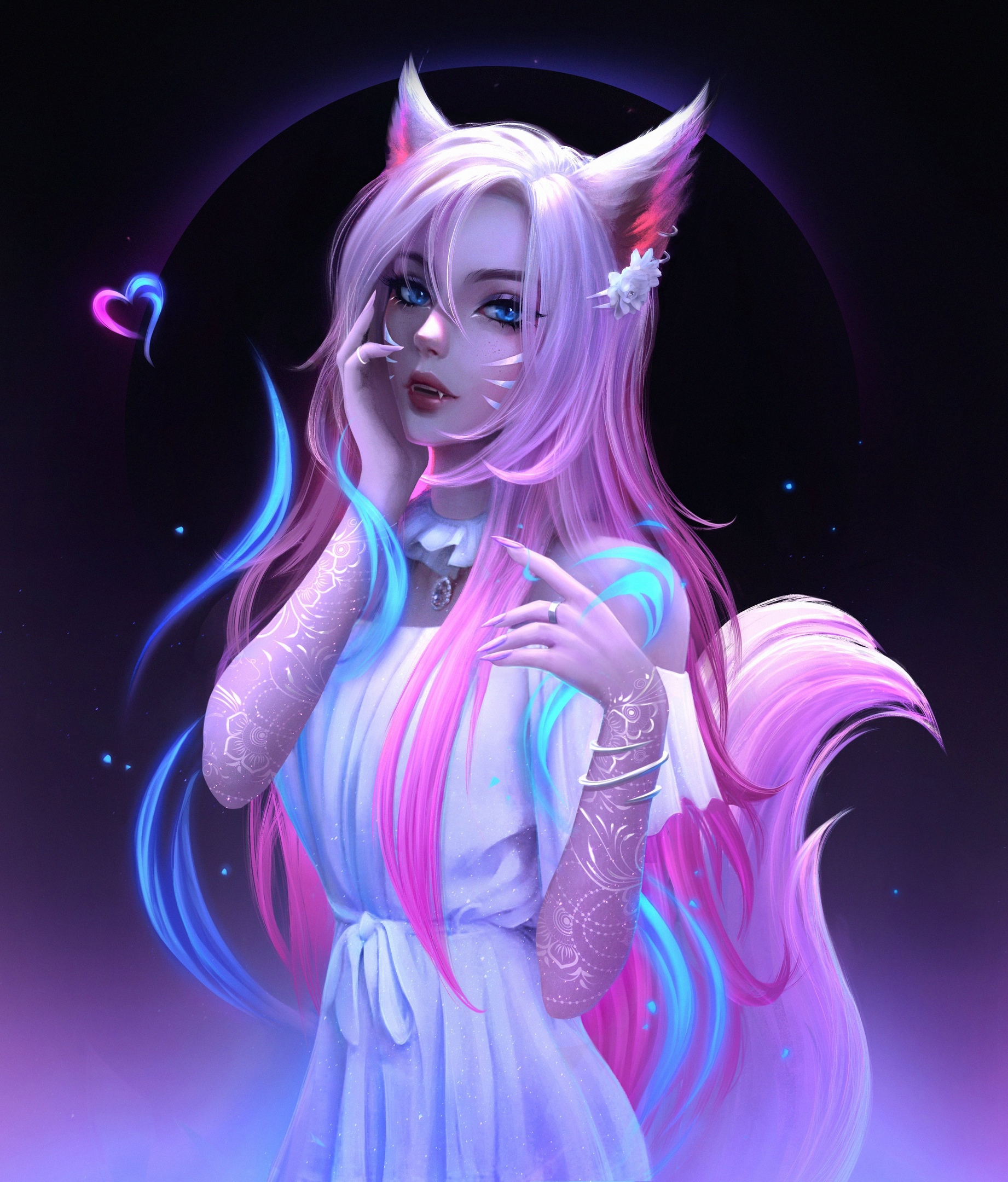 League Of Legends Riot Games Ahri League Of Legends Video Games Girls Video Game Characters Artwork  1842x2160