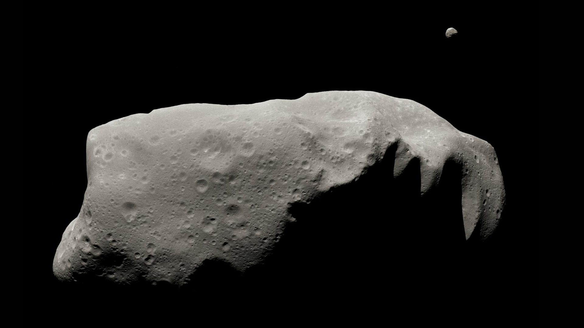 243 Ida Space Asteroid 1920x1080