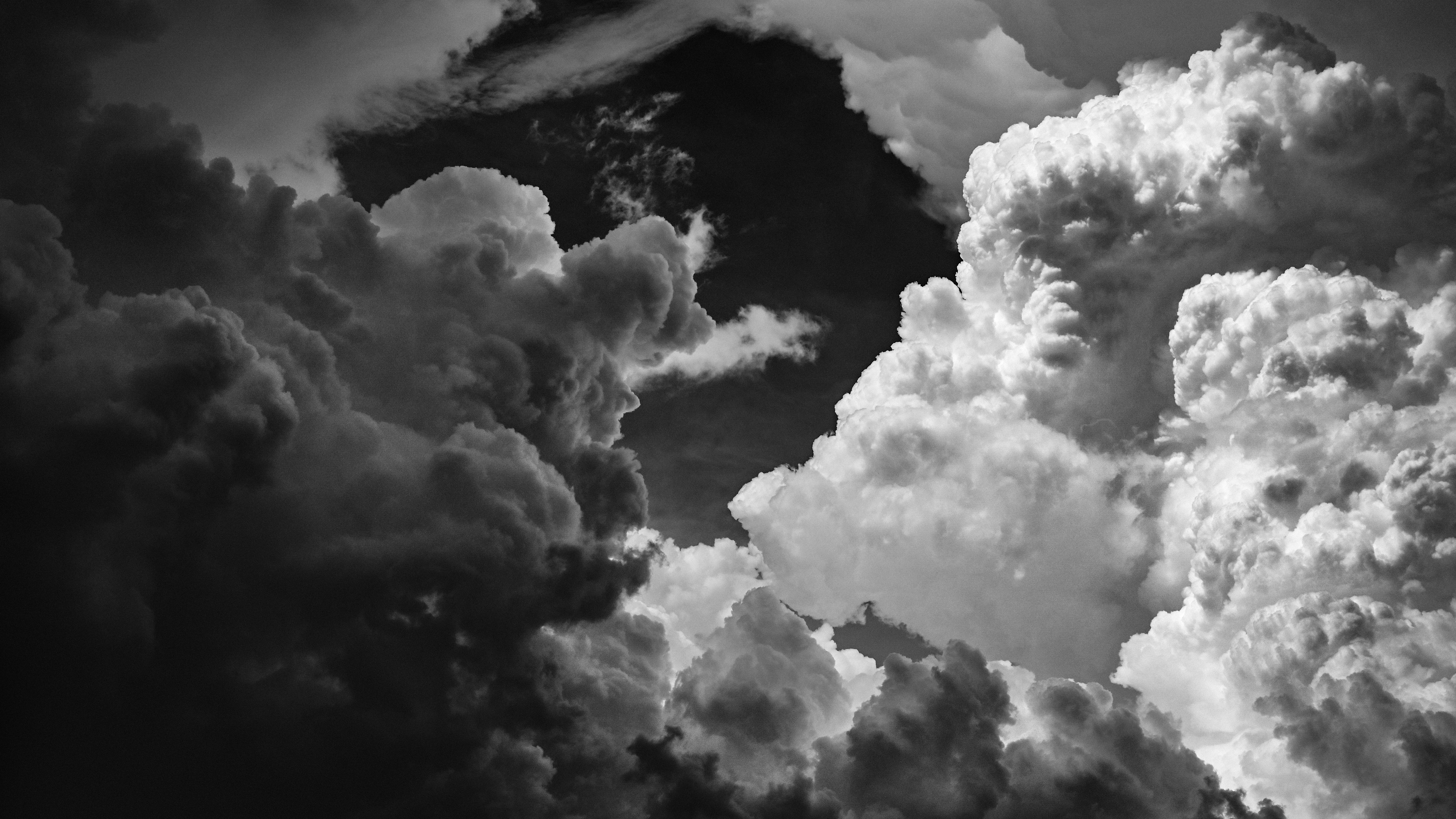 Clouds Nature Photography Monochrome Sky Texas Landscape 5461x3072