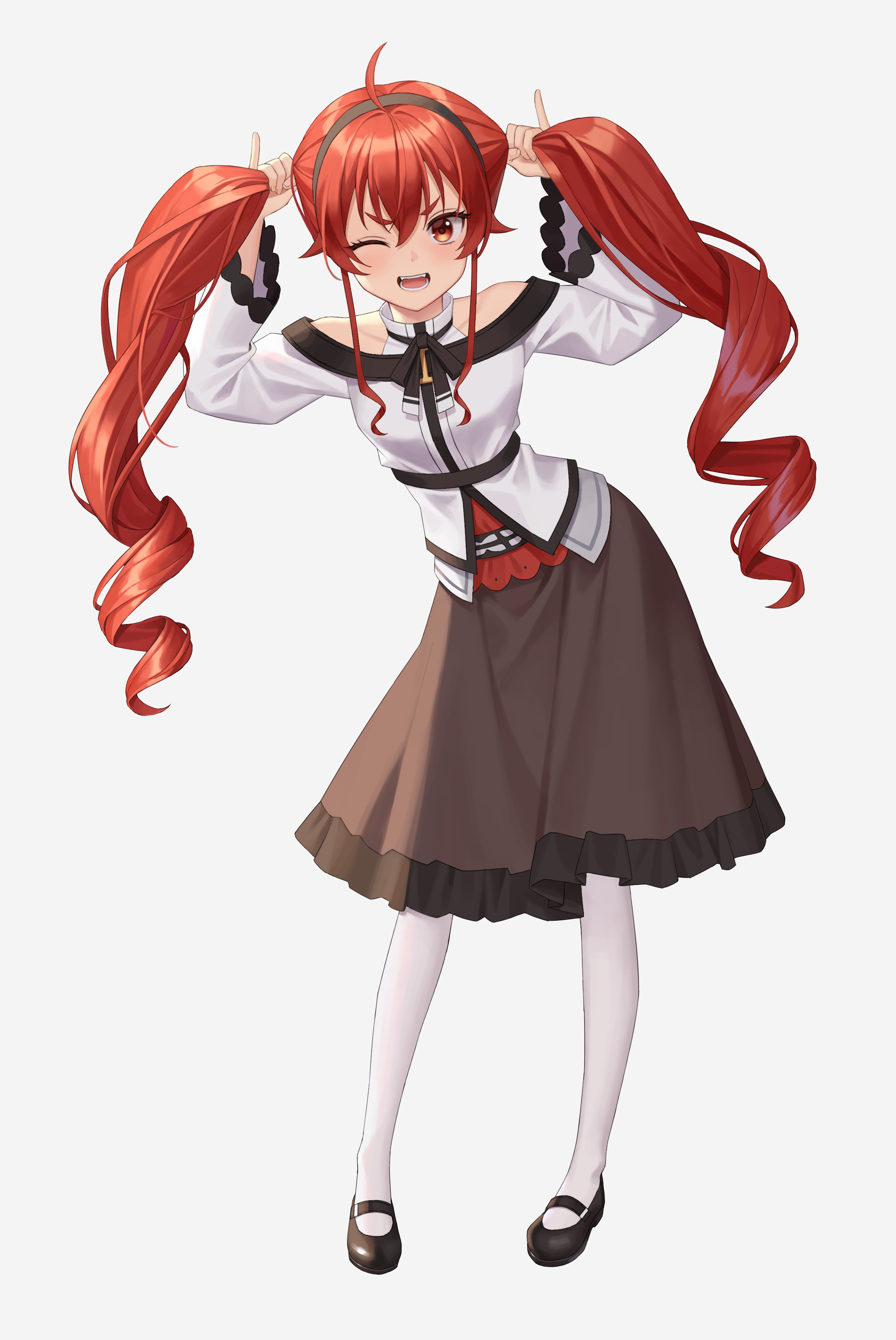 Anime Girls Mushoku Tensei Eris Boreas Greyrat Mushoku Tensei Long Hair Dress Red Eyes Redhead Twint 2360x3528