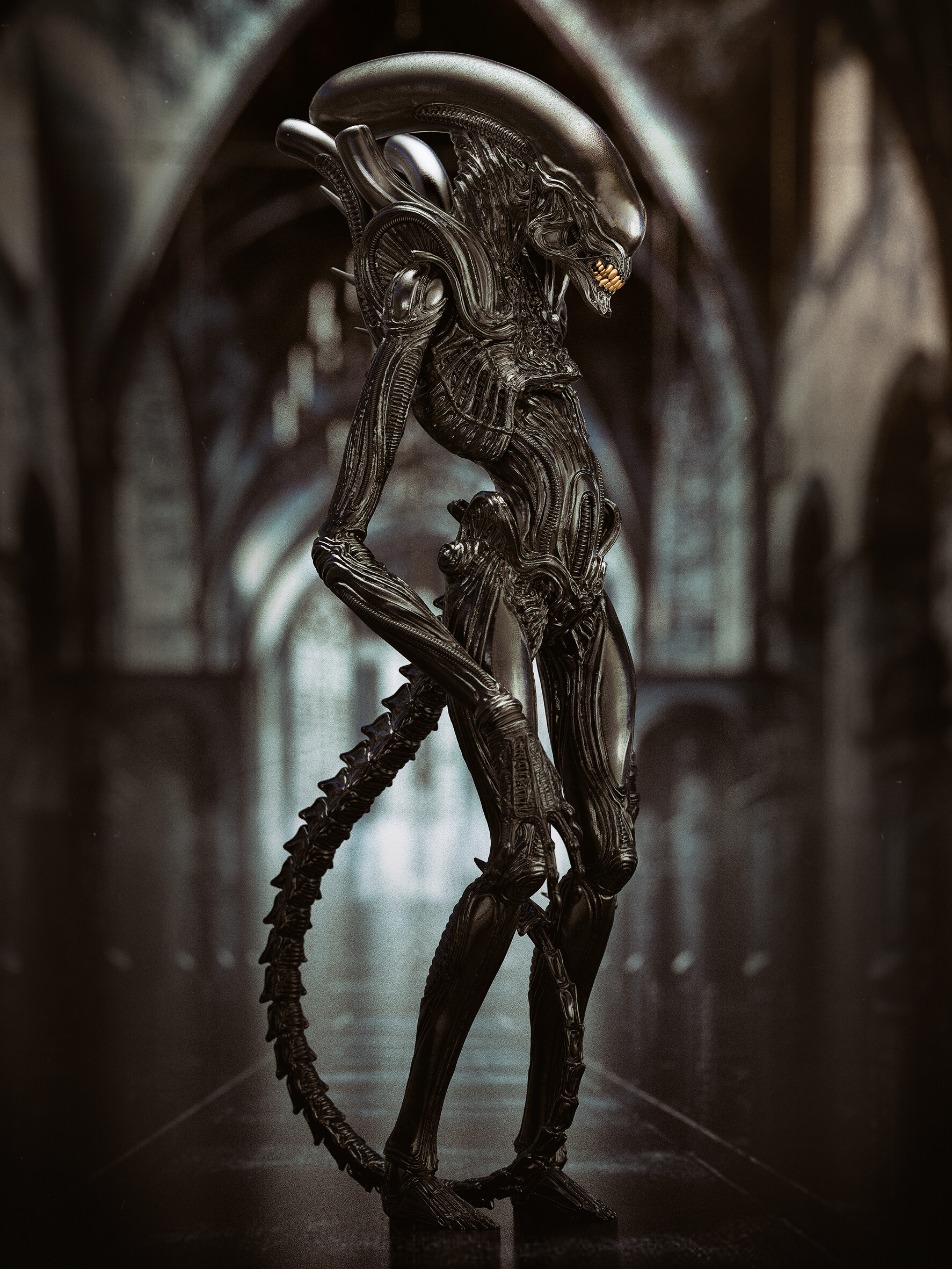 Maarten Verhoeven ArtStation Creature Aliens Xenomorph Science Fiction Horror 1773x2362