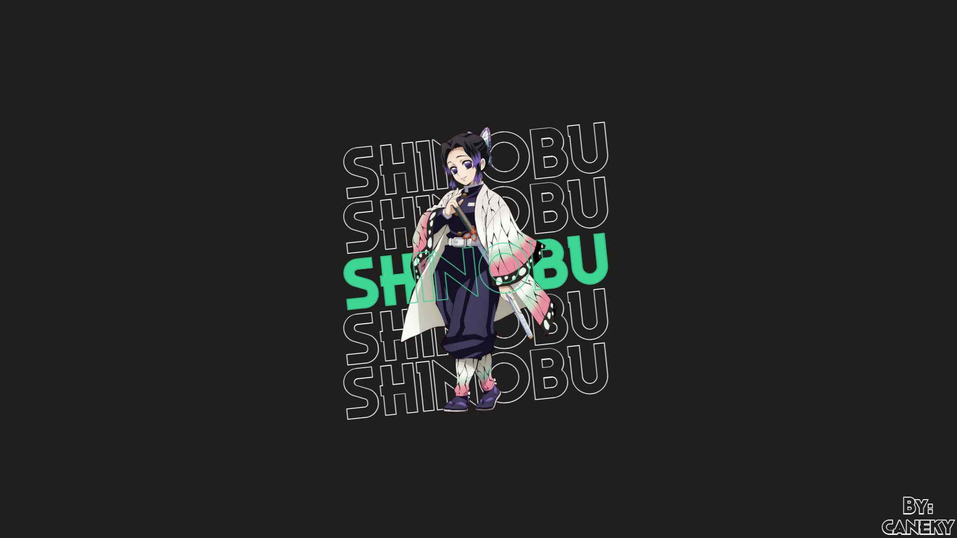 Kimetsu No Yaiba Kochou Shinobu Anime Girls 1920x1080