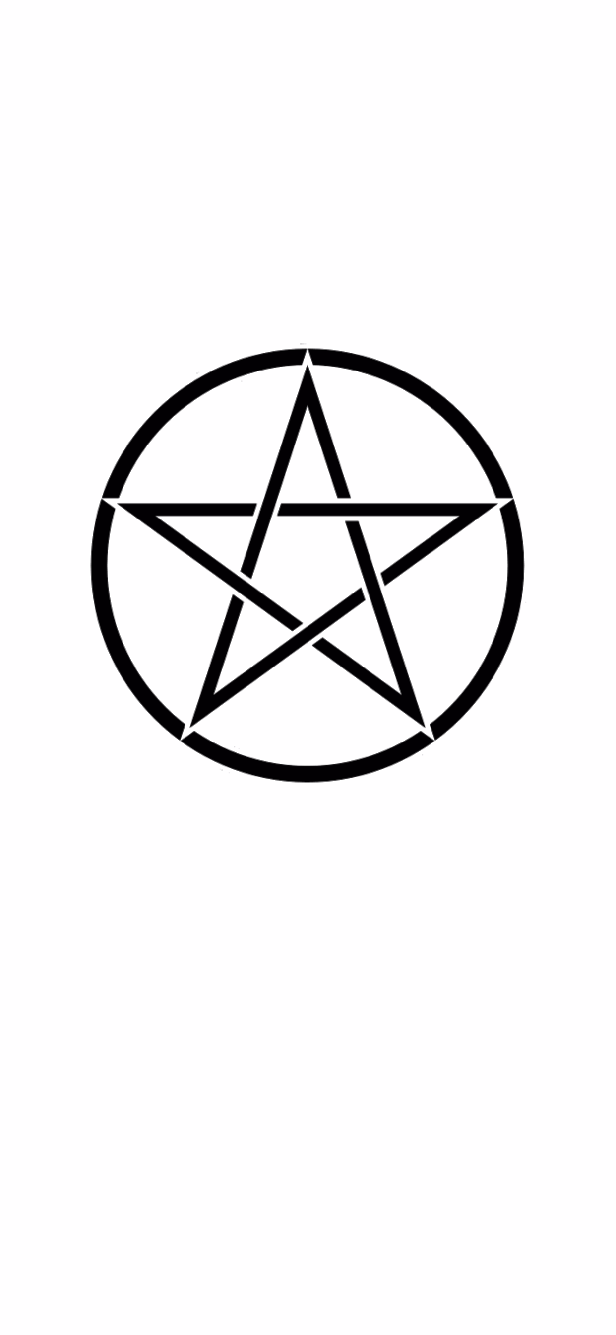 Pentacle Wicca Witchcraft Symbols Phone 1242x2688