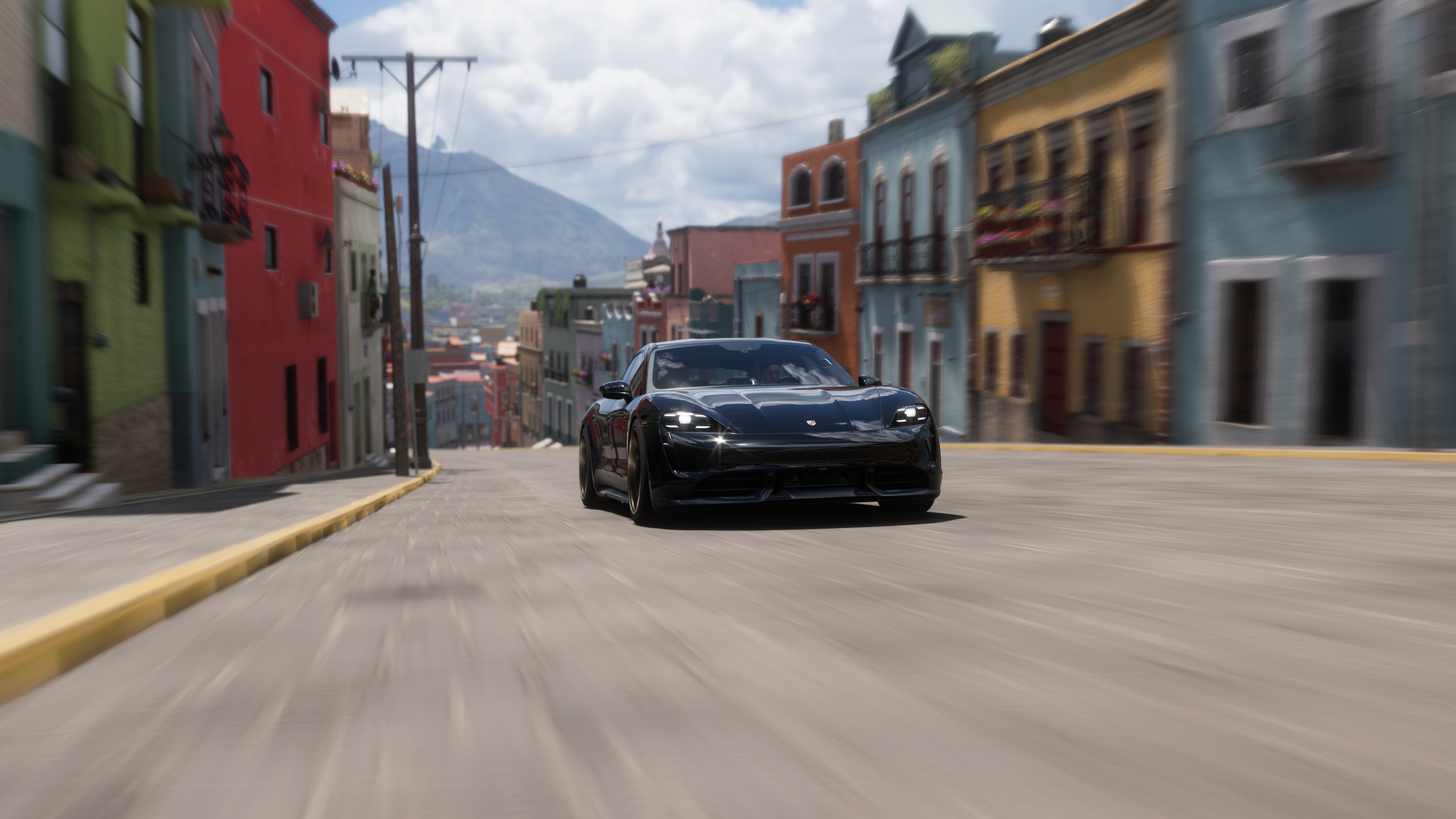Forza Forza Horizon 5 Porsche Taycan Video Games Photography 3840x2160