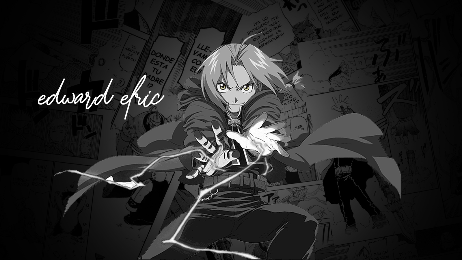 Full Metal Alchemist Brotherhood Elric Edward 1600x900