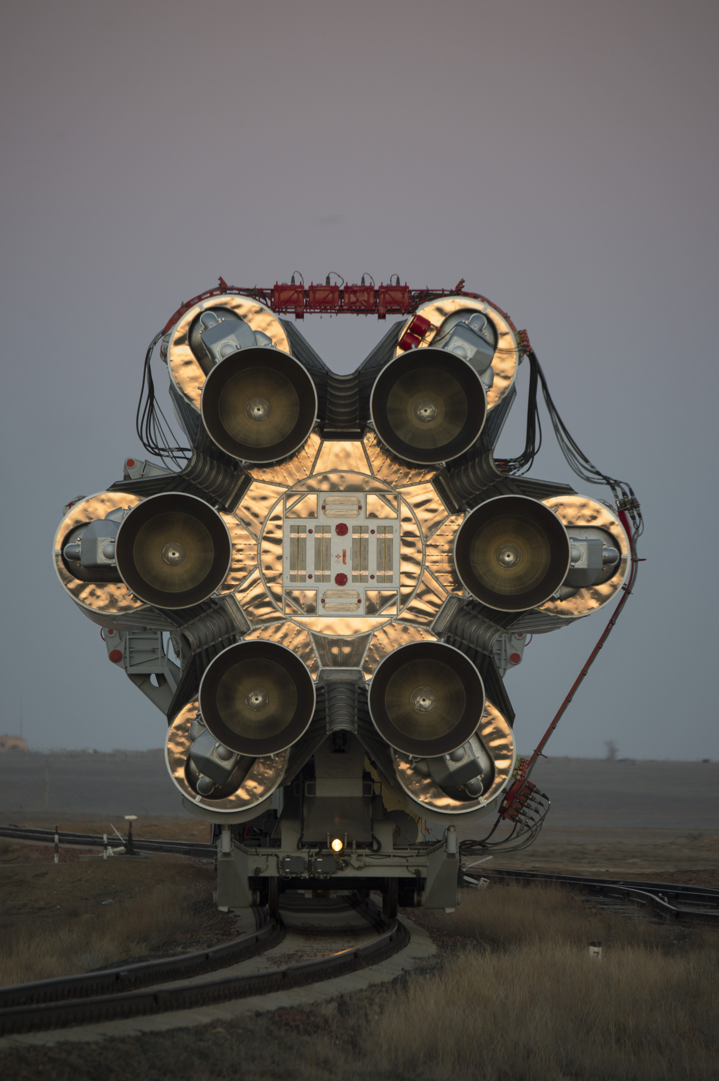 ESA ExoMars Science Engineering Proton Rocket Spaceship Outdoors Railway Baikonur Cosmodrome Photogr 2330x3500