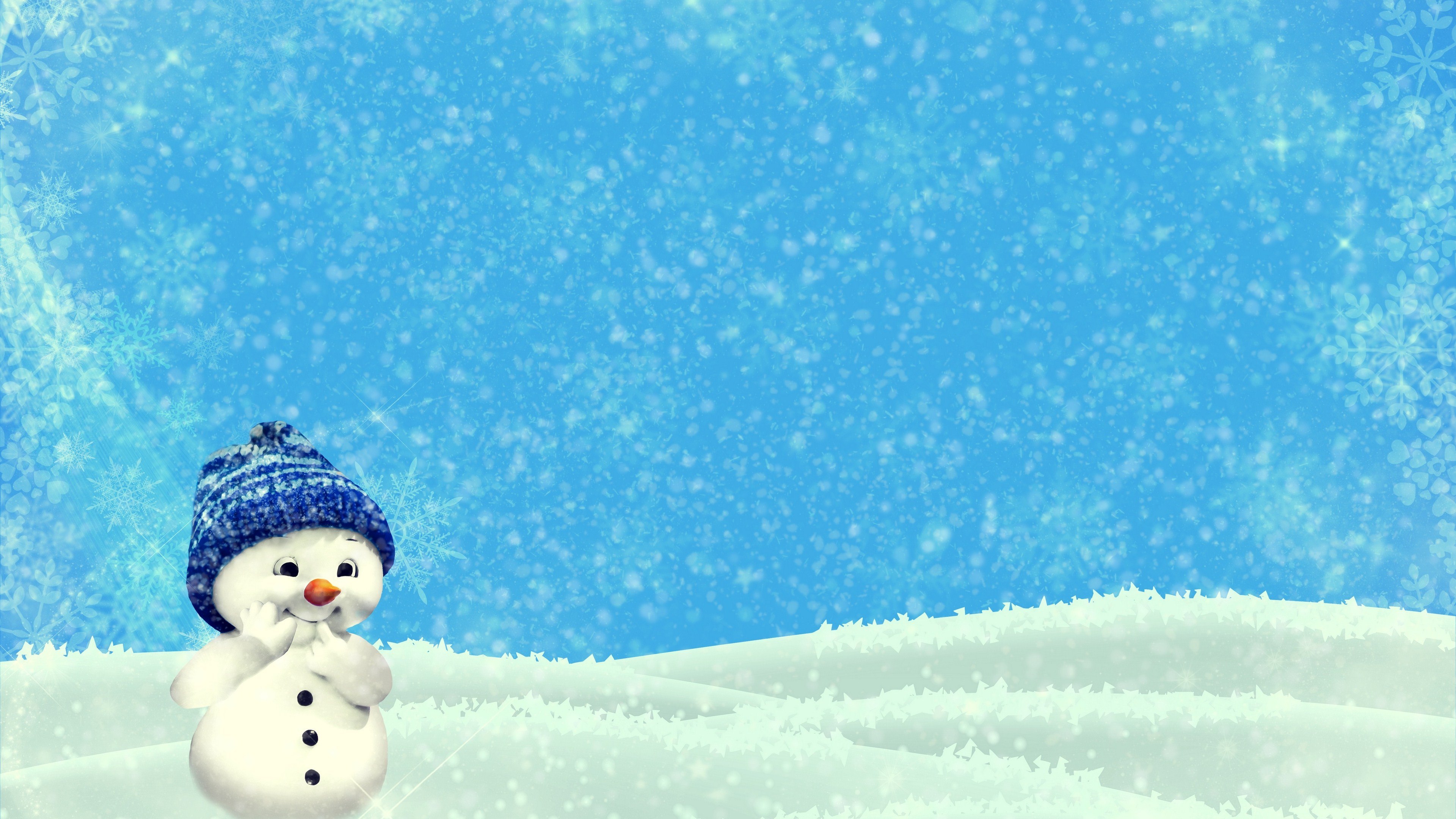 Cute Smile Snow Winter 3840x2160