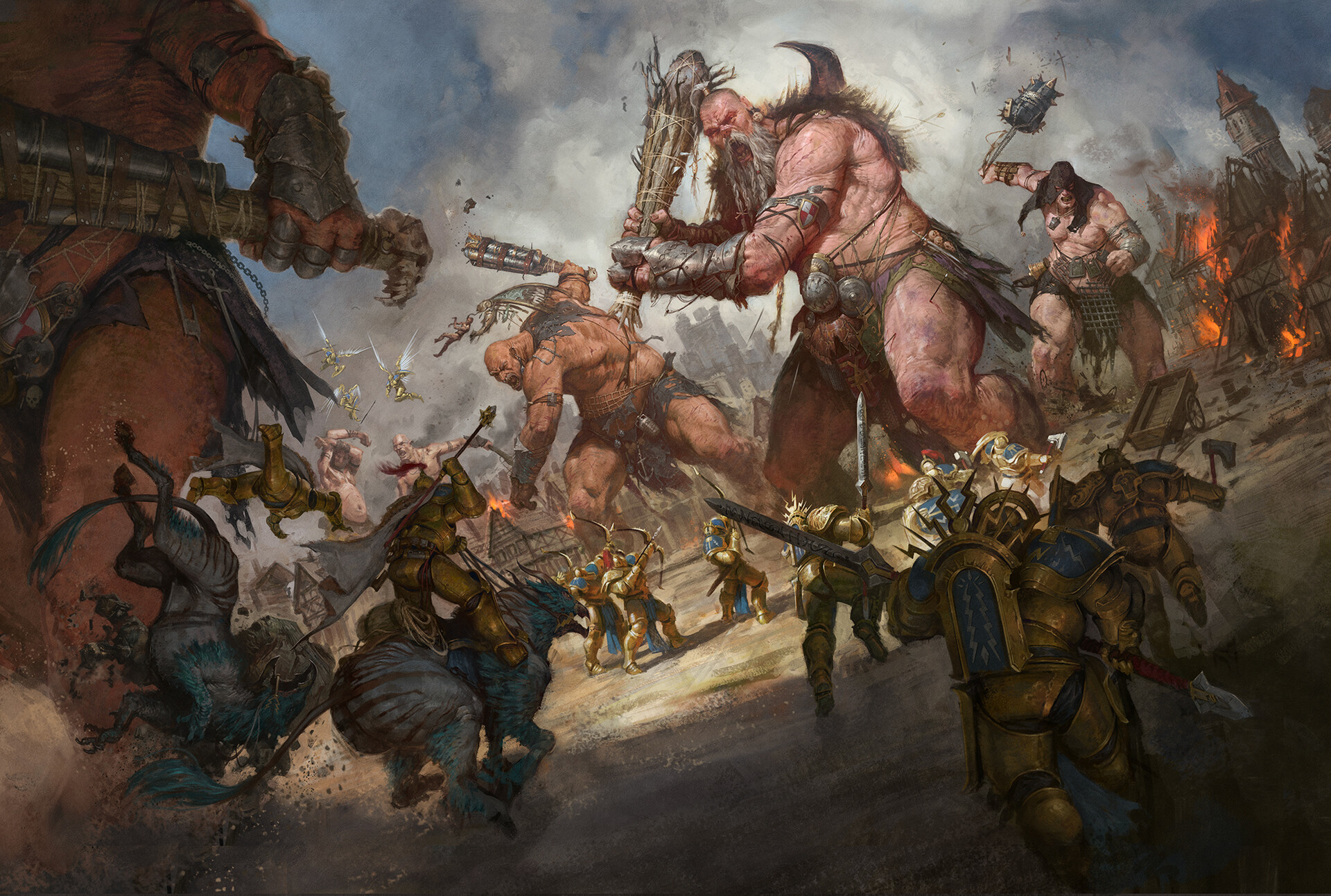 Thomas Elliott Artwork ArtStation Battle Fantasy Art Warhammer 1920x1292