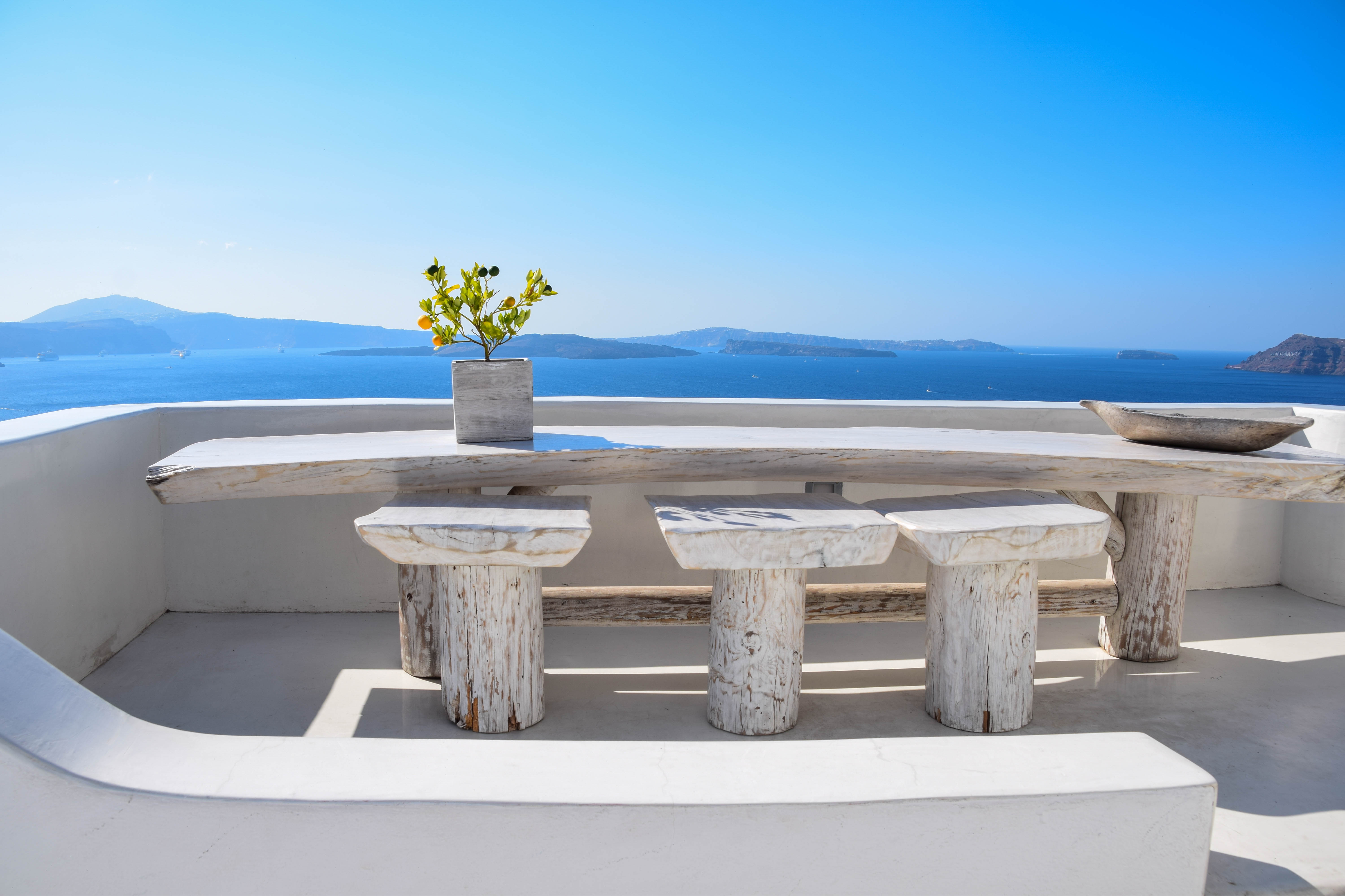 Oia Town Santorini Greece Table 6000x4000