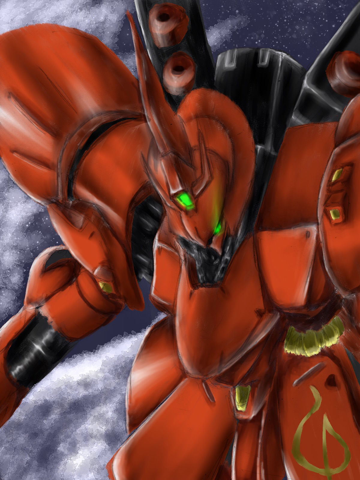 Anime Mechs Mobile Suit Mobile Suit Gundam Chars Counterattack Sazabi Super Robot Wars Artwork Digit 1200x1600