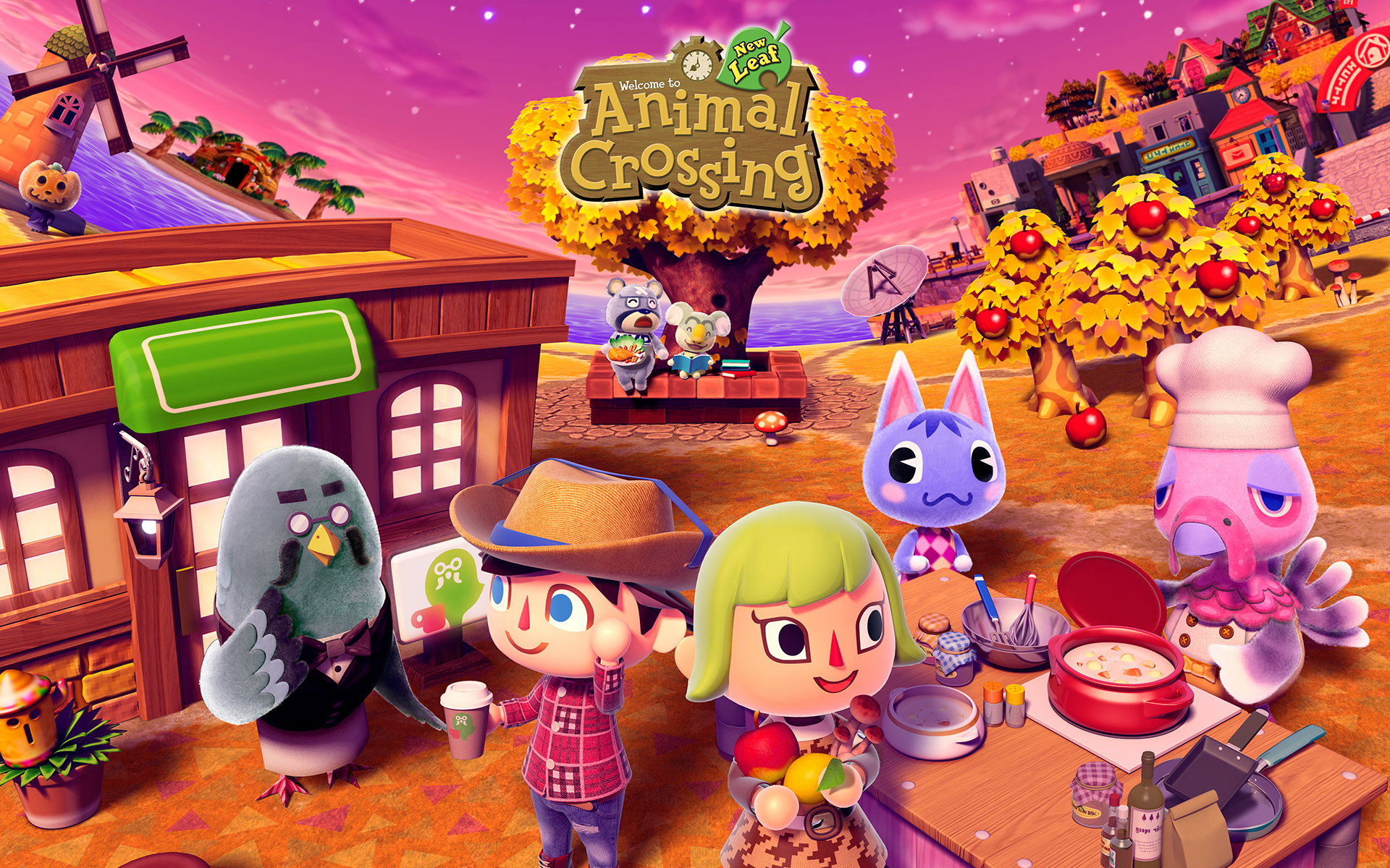 Kurt Animal Crossing Brewster Animal Crossing Franklin Animal Crossing Jack Animal Crossing Ozzie An 1920x1200