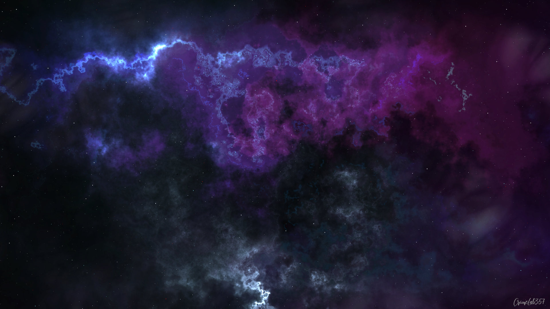 Deep Space Space Nebula Watermarked Stars 1920x1080
