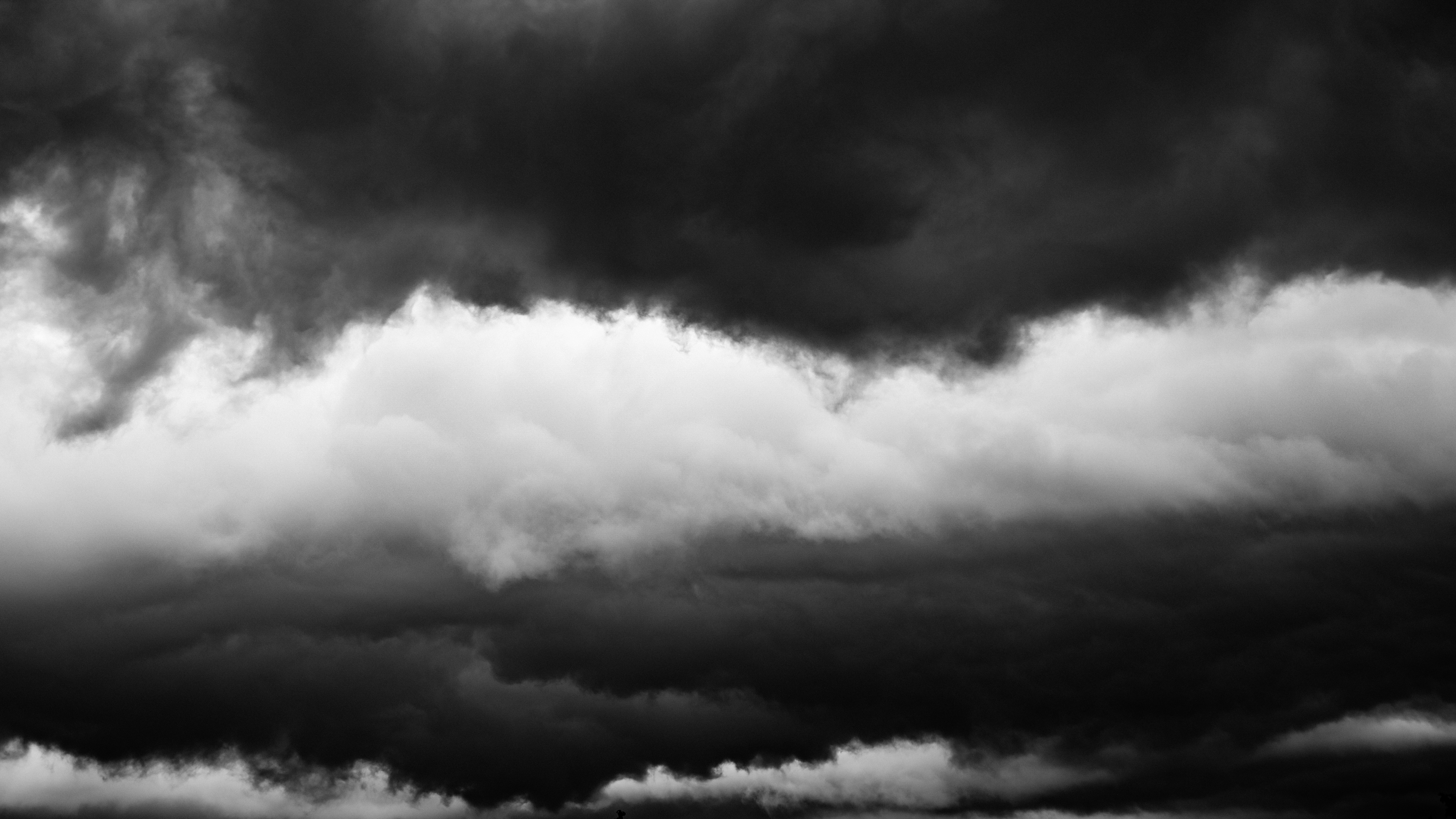 Clouds Nature Photography Monochrome Thunder Storm 5749x3234