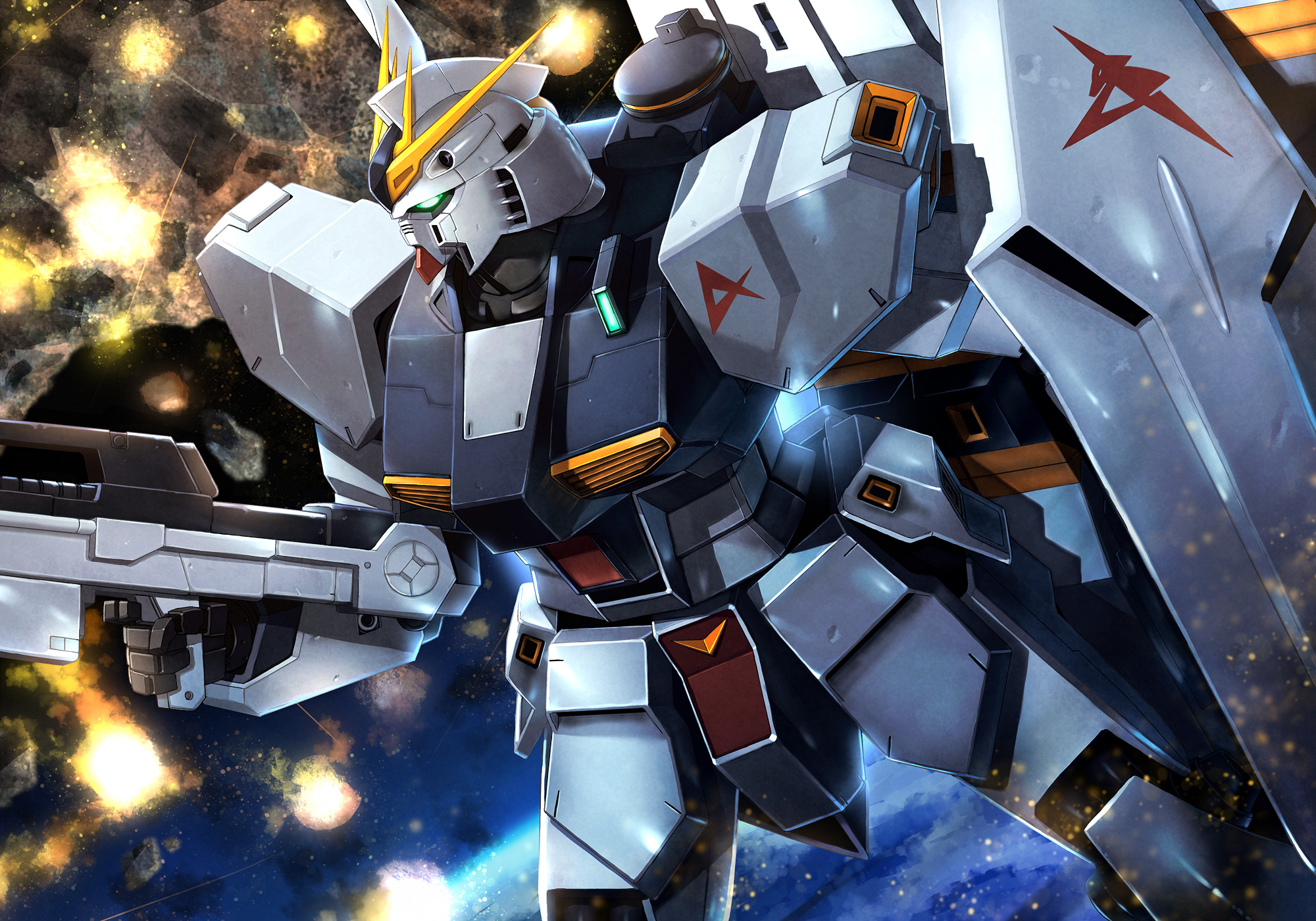 Anime Mech Gundam Mobile Suit Gundam Chars Counterattack Super Robot Wars Rx 93 V Gundam Nu Gundam A 2000x1400