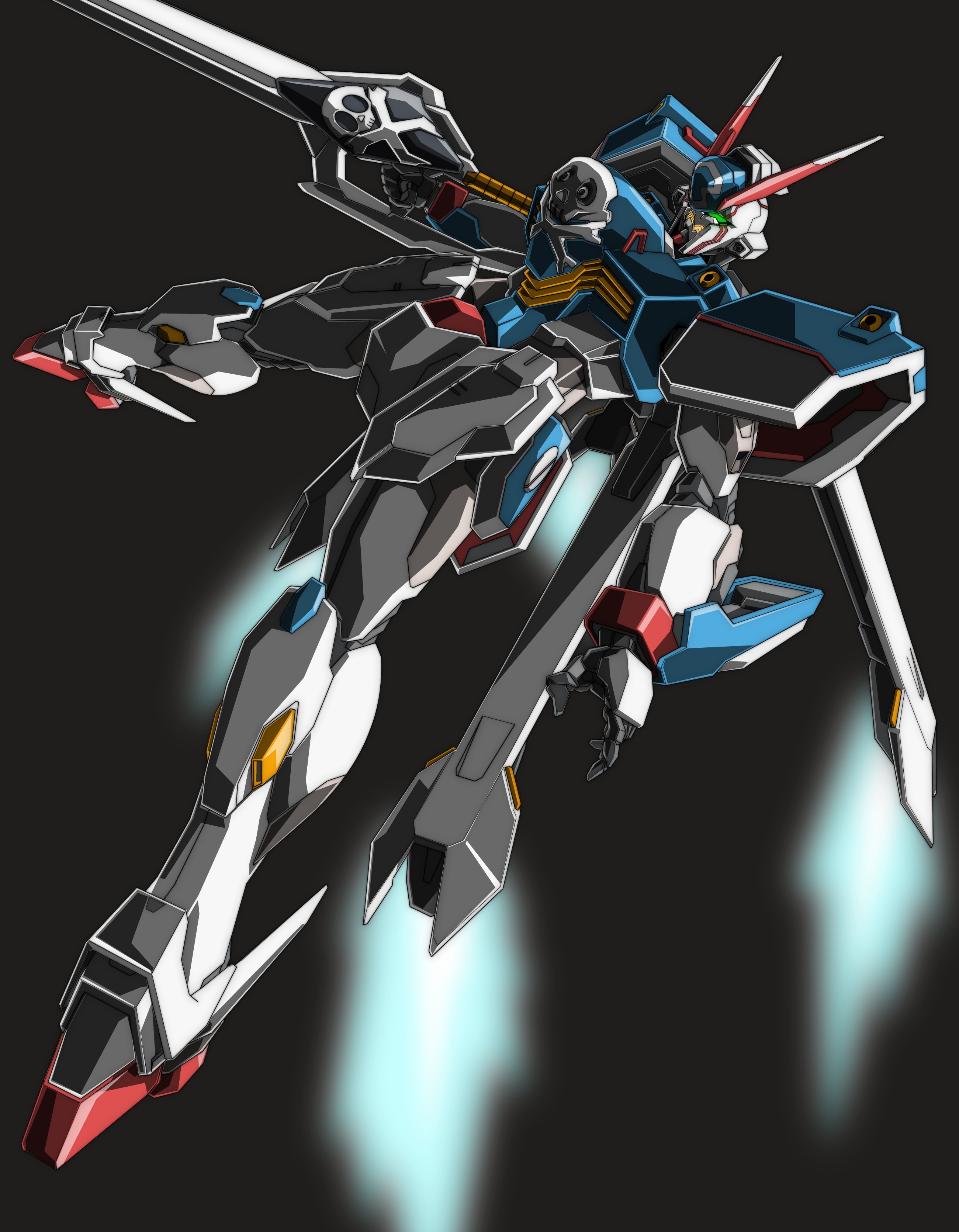 Anime Mechs Gundam Super Robot Wars Mobile Suit Crossbone Gundam Crossbone Gundam X 3 Artwork Digita 2600x3340
