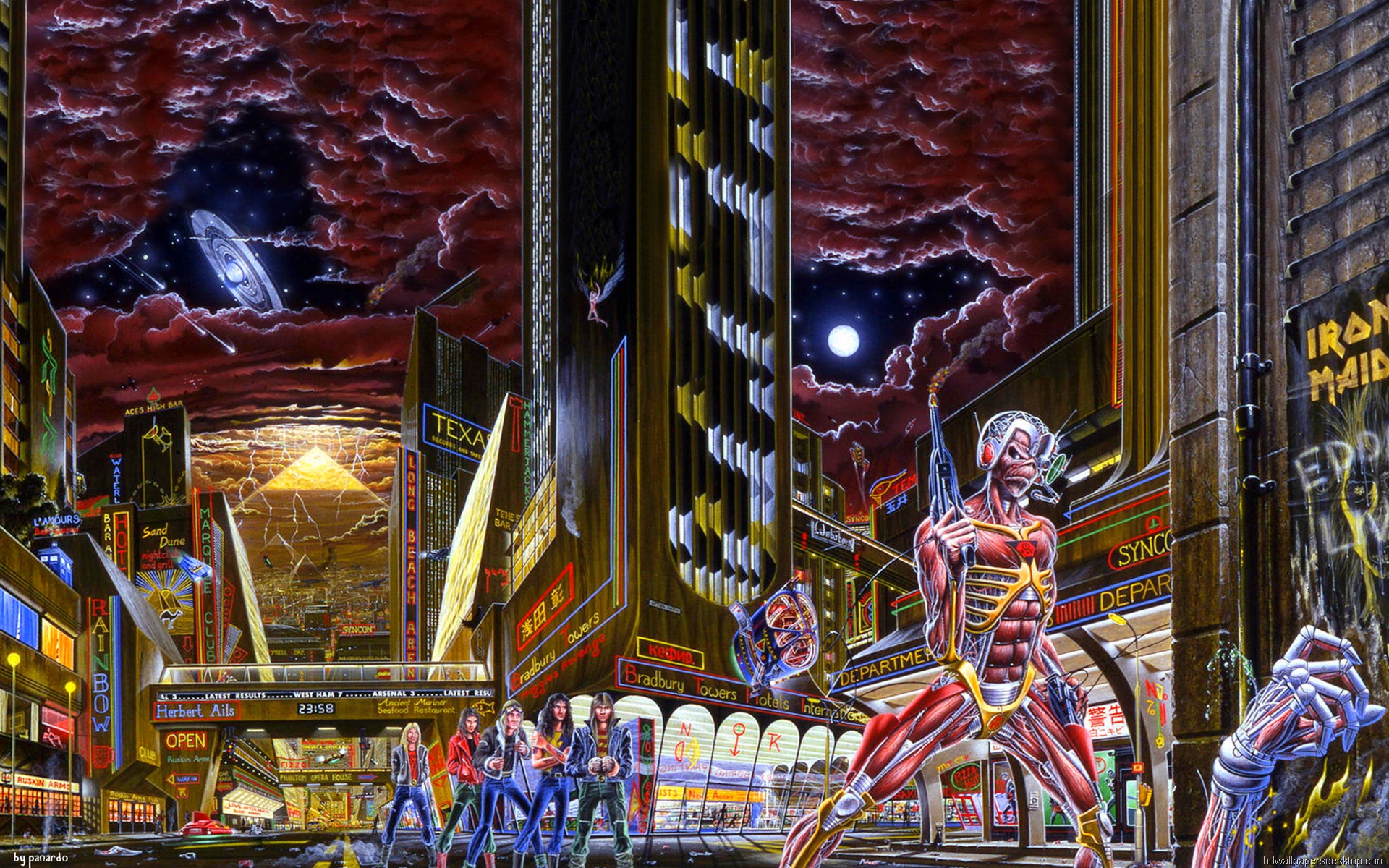 Iron Maiden Somewhere In Time Rock And Roll Heavy Metal Eddie 1920x1200