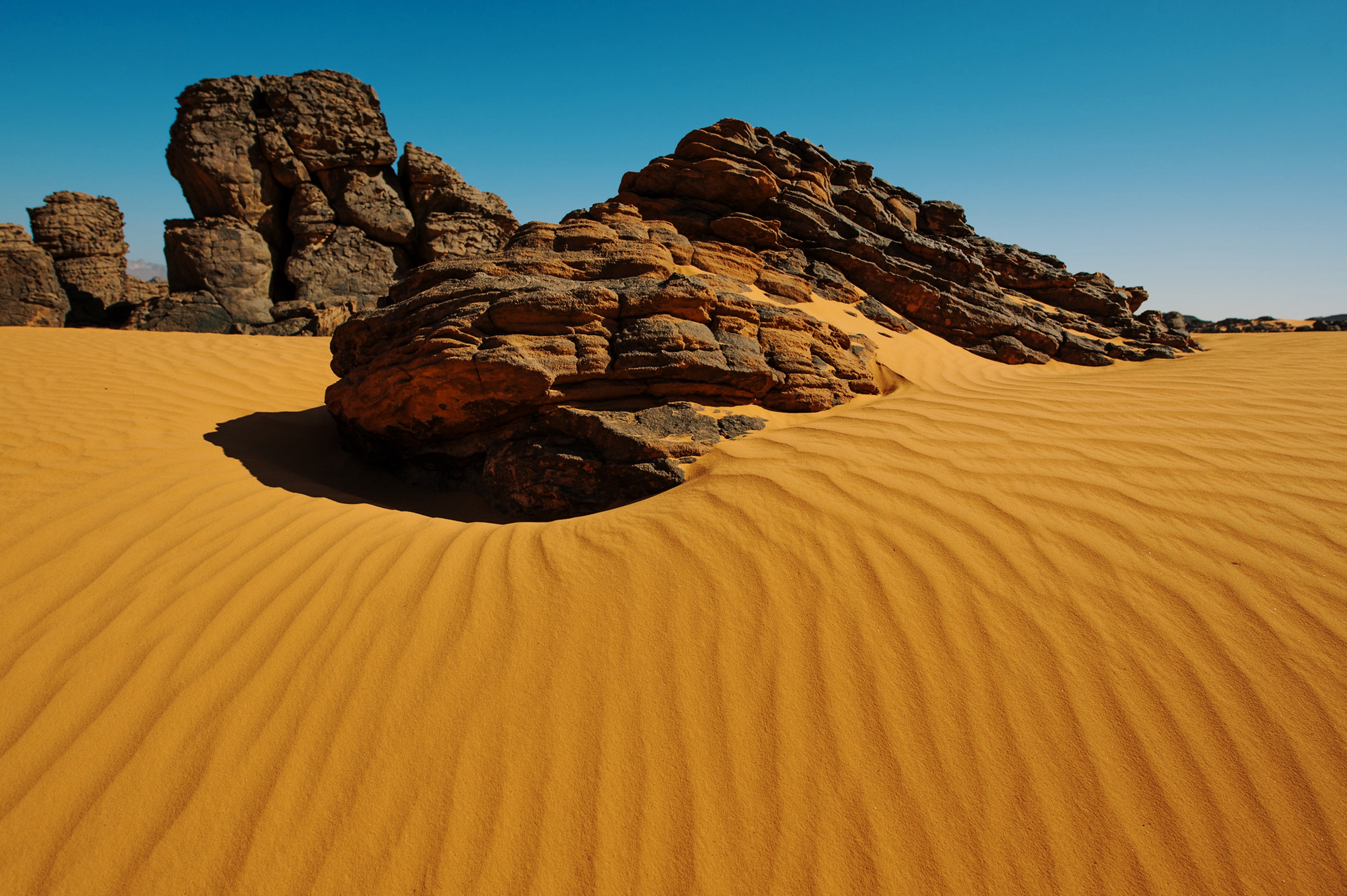 Tadrart Africa Algeria Dune Rock Sahara Sand Tassili N 039 Ajjer 4000x2662