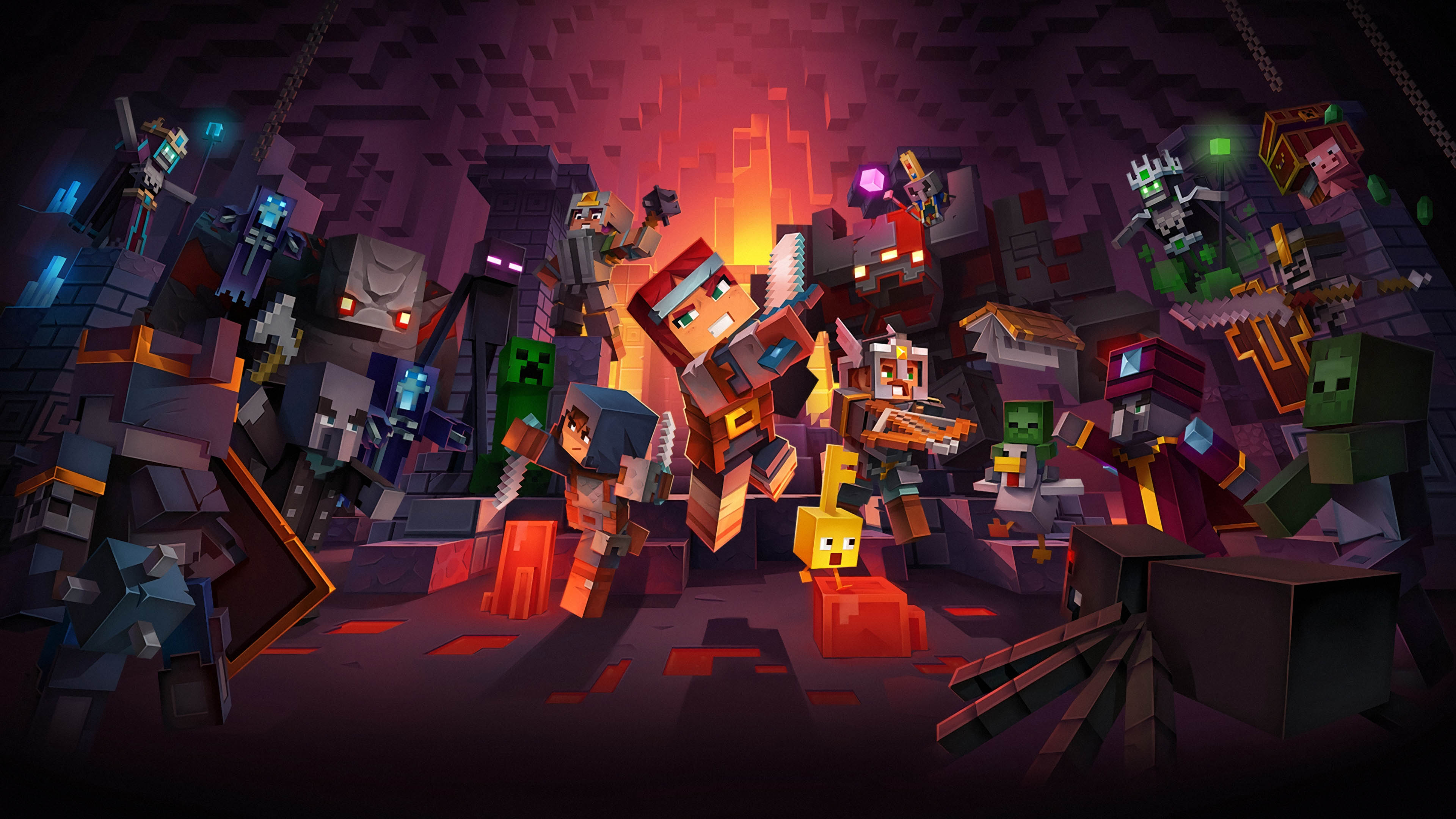 Minecraft Minecraft Dungeons Cave 4K 3840x2160