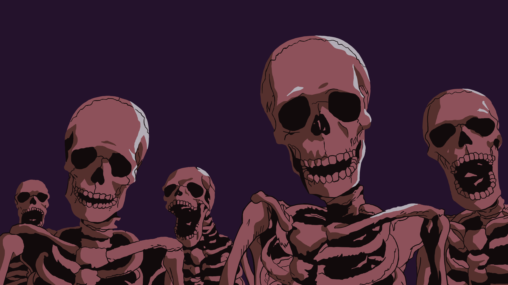 Skeleton Berserk Simple Background Wallpaper - Resolution:1920x1080 -  ID:1291196 