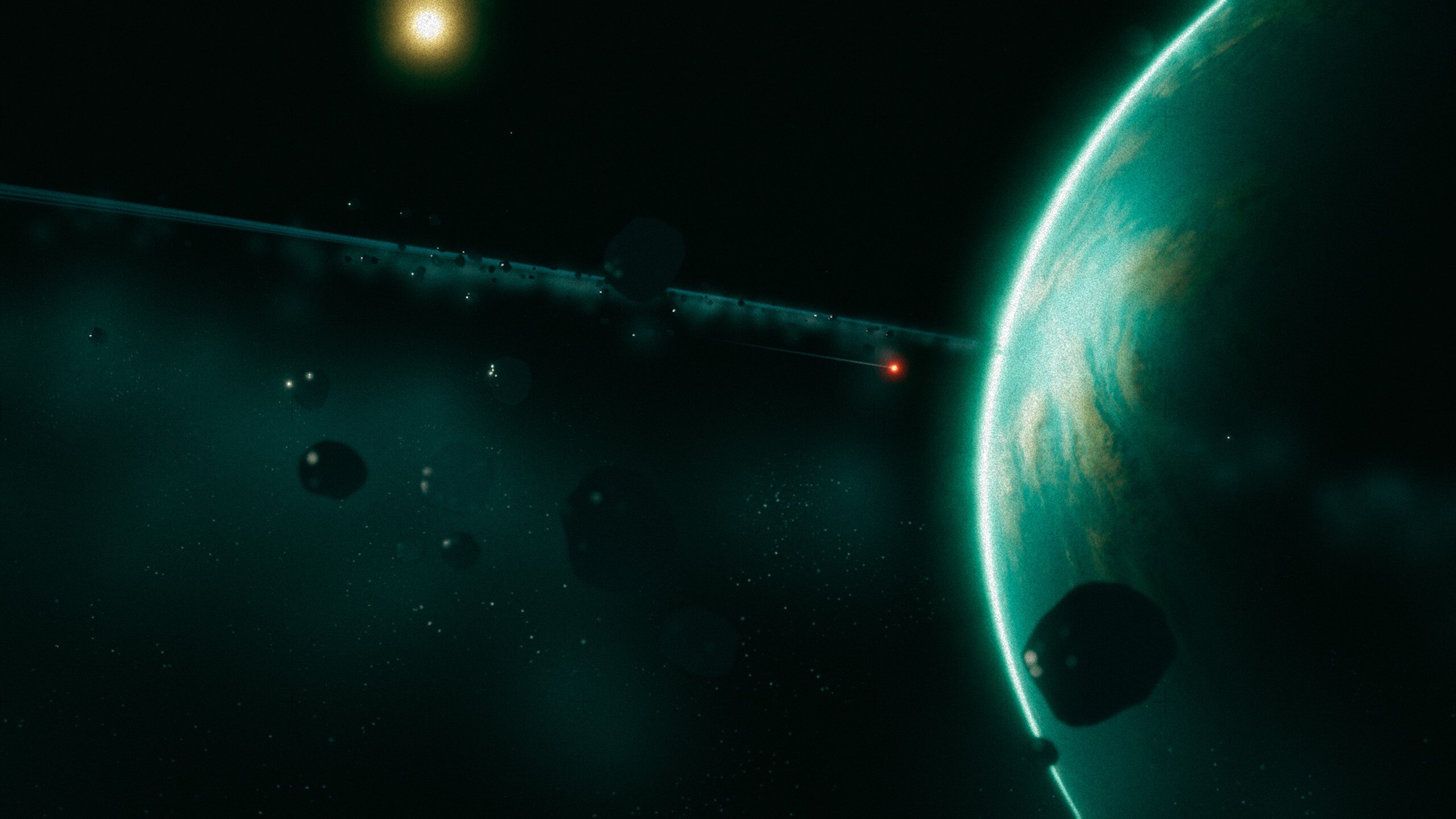 Exo One Video Games Screen Shot Planet Stars Space 2560x1440
