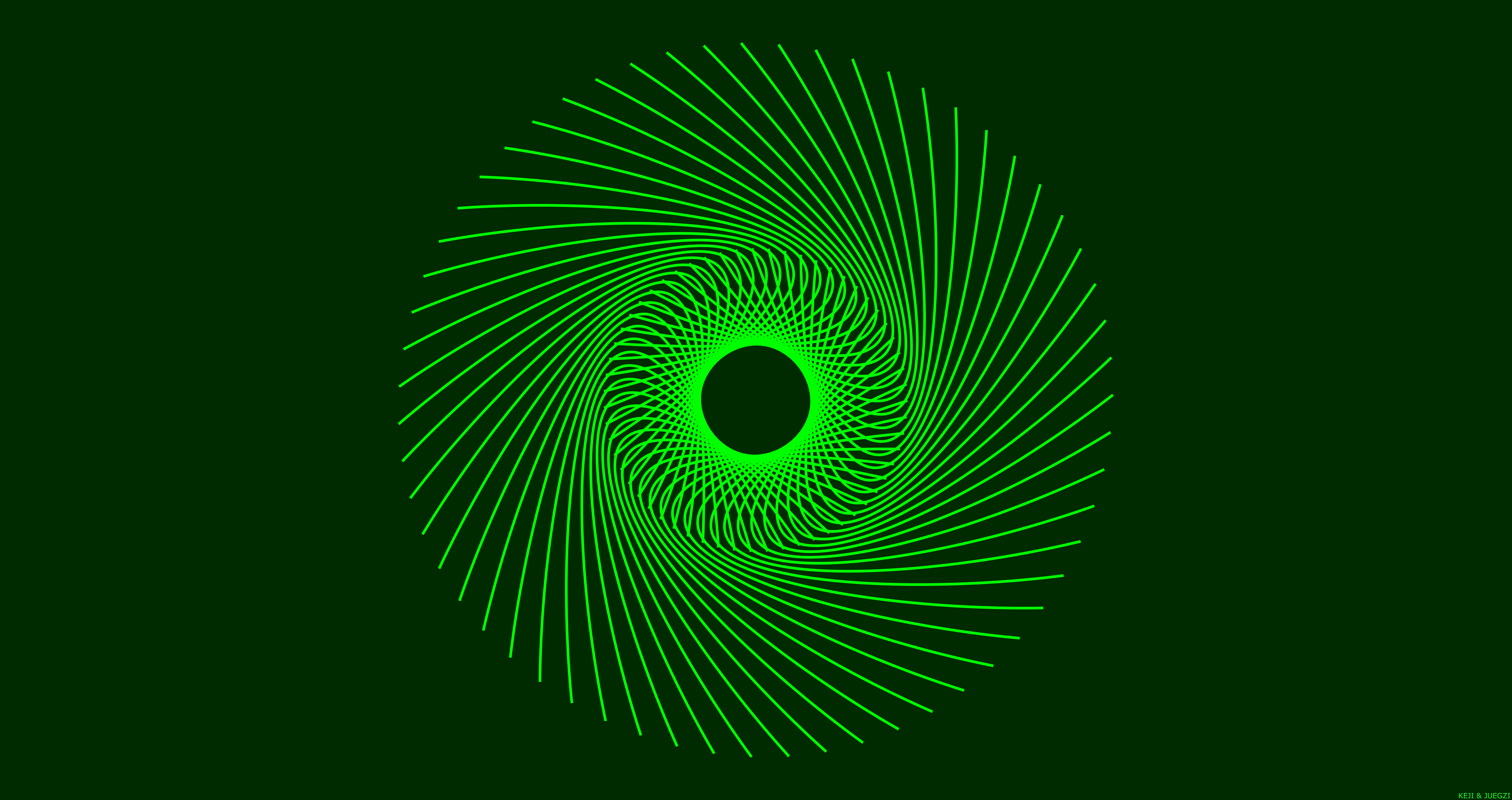 Green Lines Spiral 8500x4500