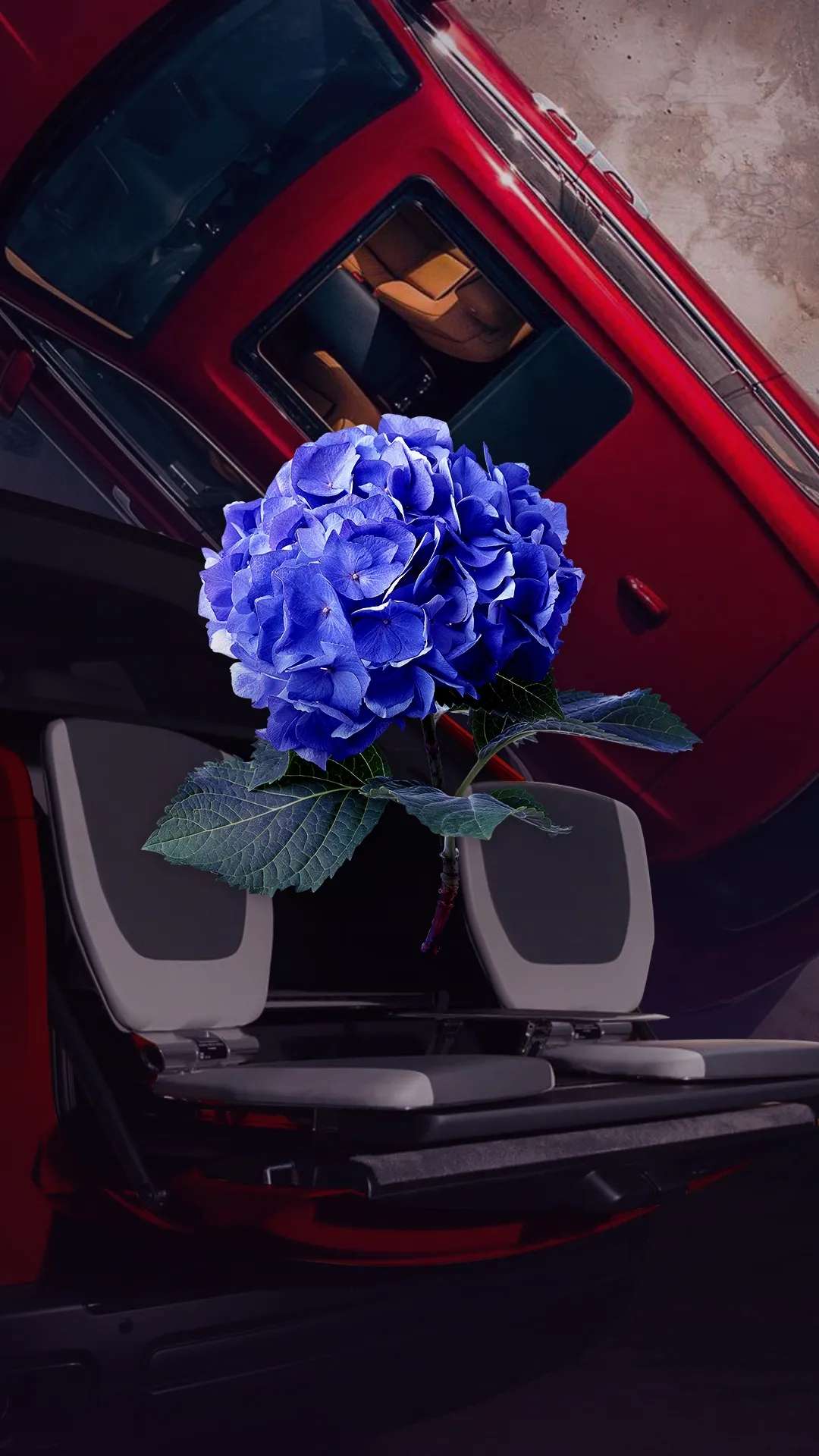 Rolls Royce Cullinan Car Vehicle Red Cars Flowers 1080x1920