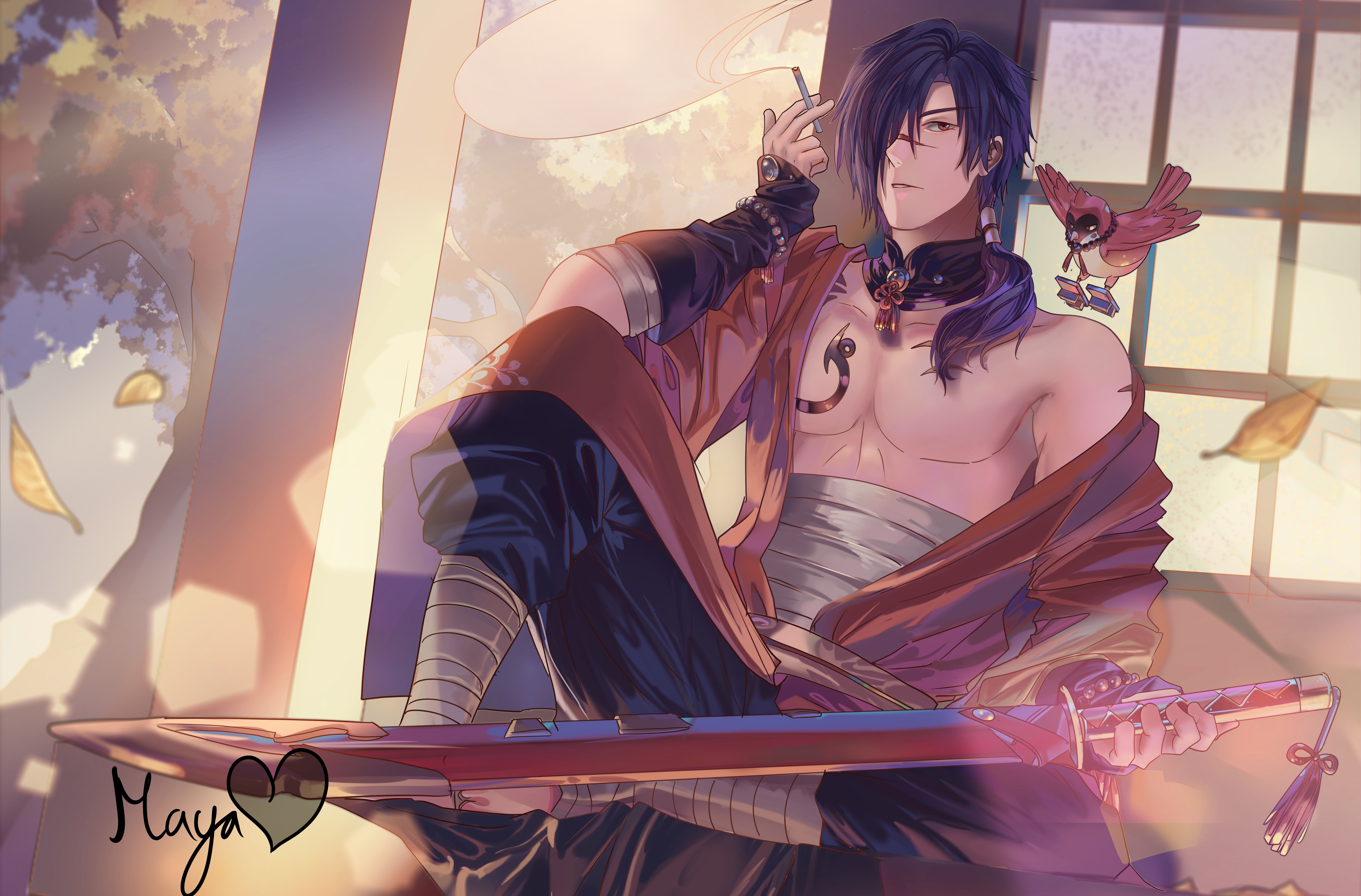 Bird Boy Koujaku Dramatical Murder 7032x4630