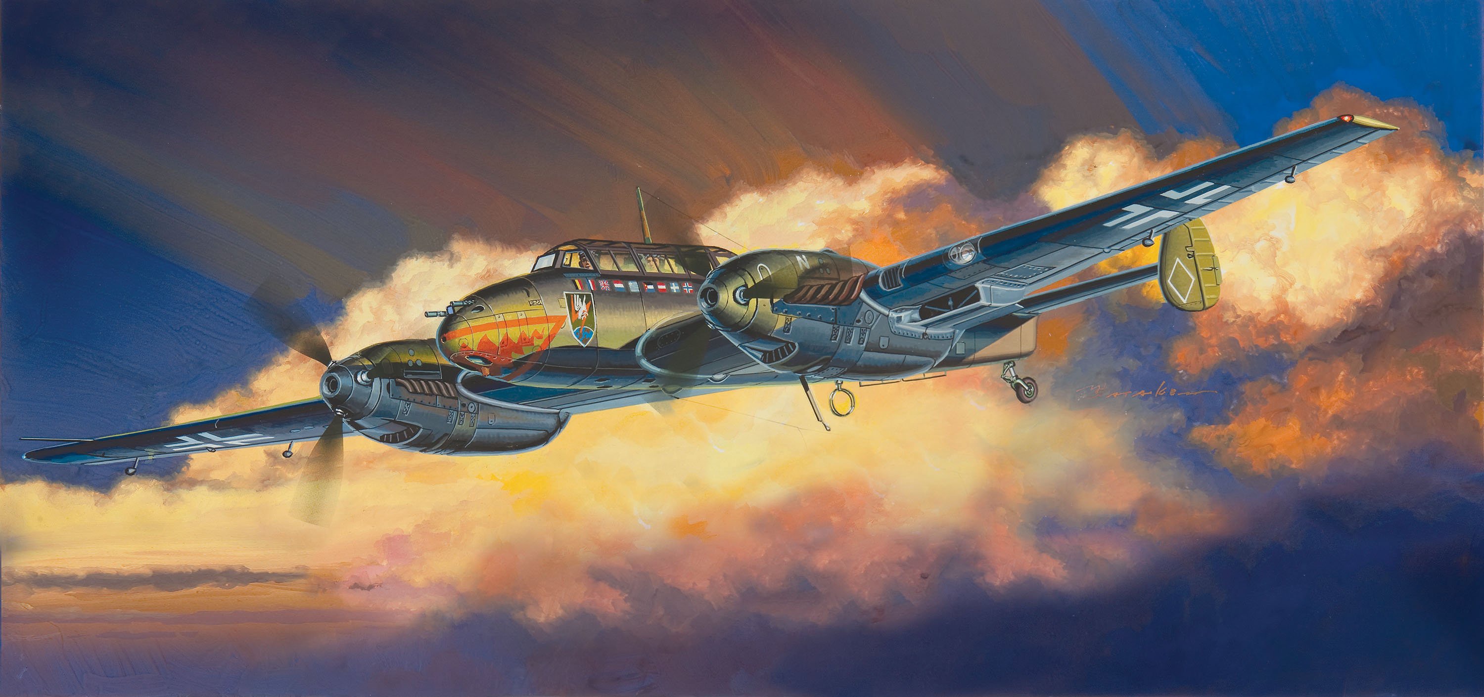 Aircraft Warplane Bomber 3000x1410