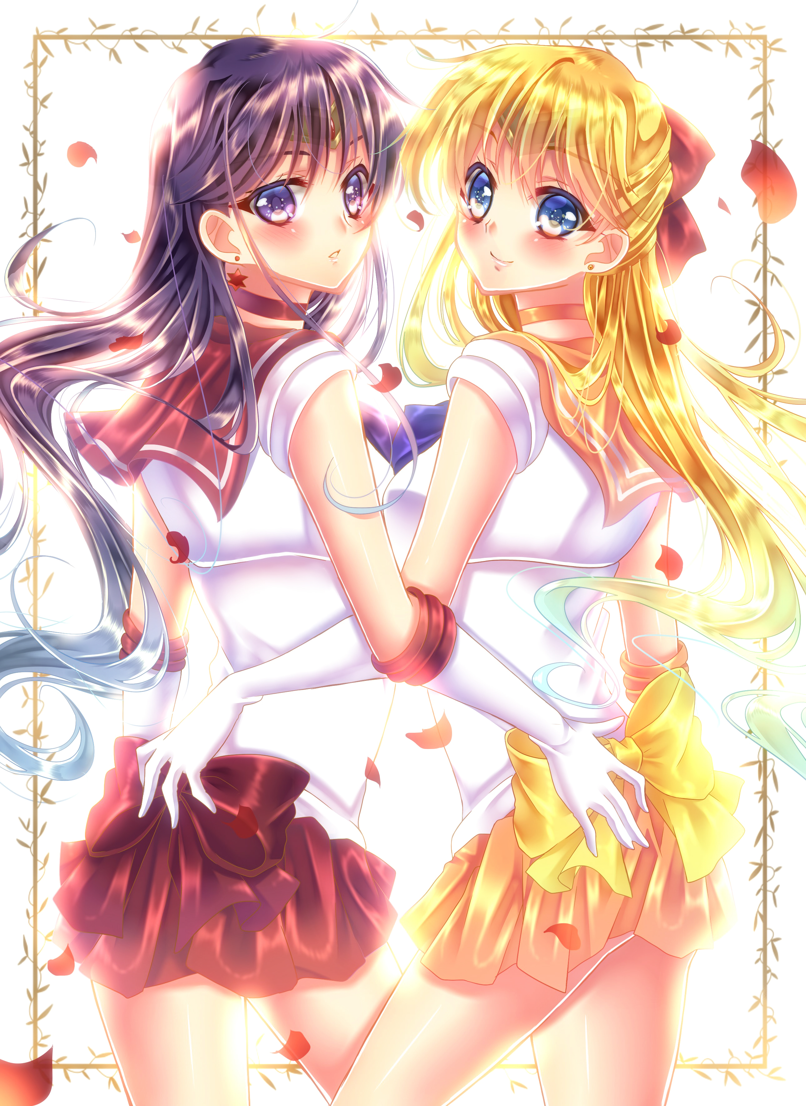 Anime Anime Girls Sailor Moon Sailor Mars Rei Hino Sailor Venus Aino Minako Long Hair Black Hair Blo 2580x3541
