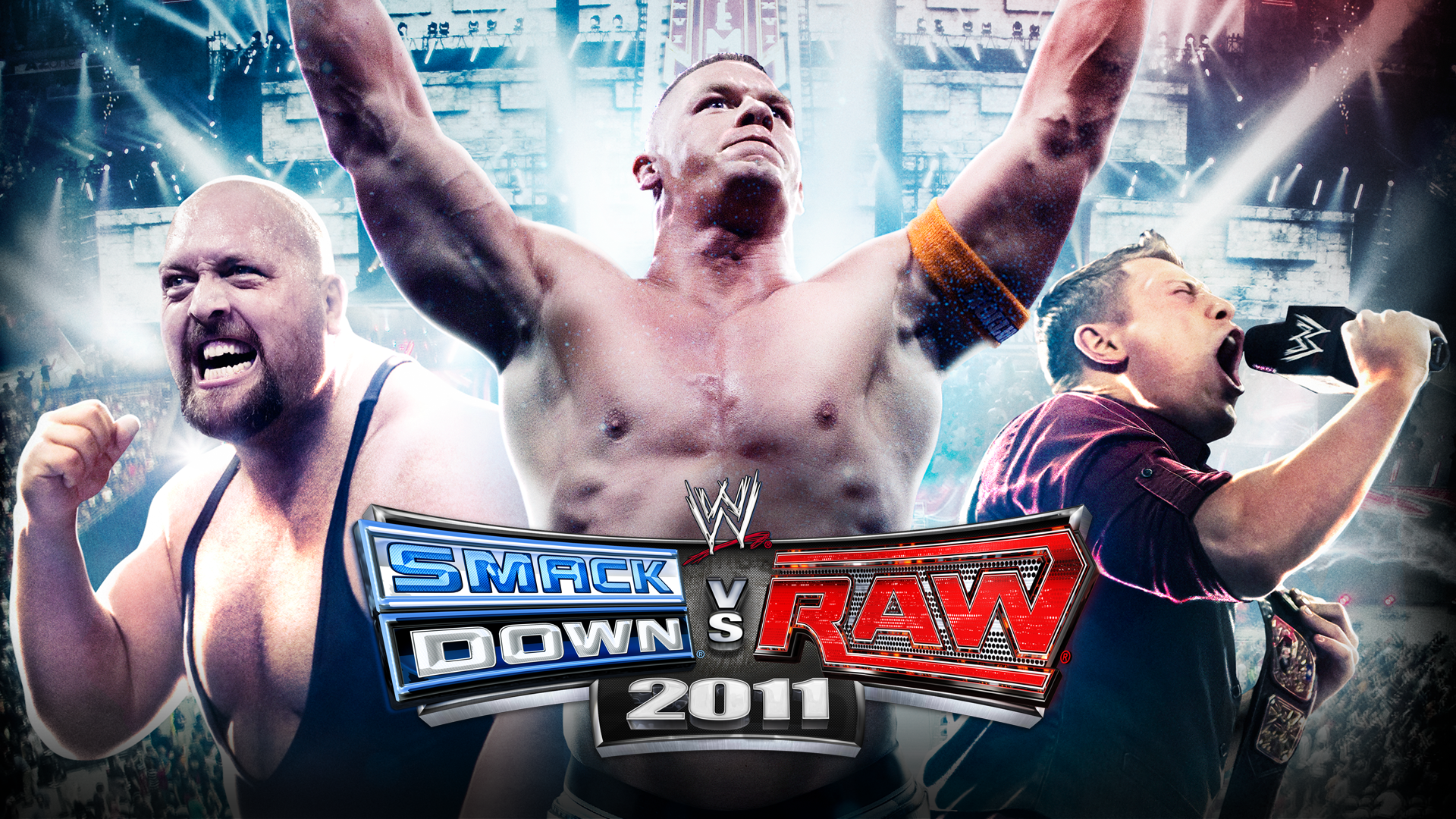 Smackdown Raw Smackdown Vs Raw 2011 John Cena Big Show The Miz WWE Video Games Wrestling 1920x1080
