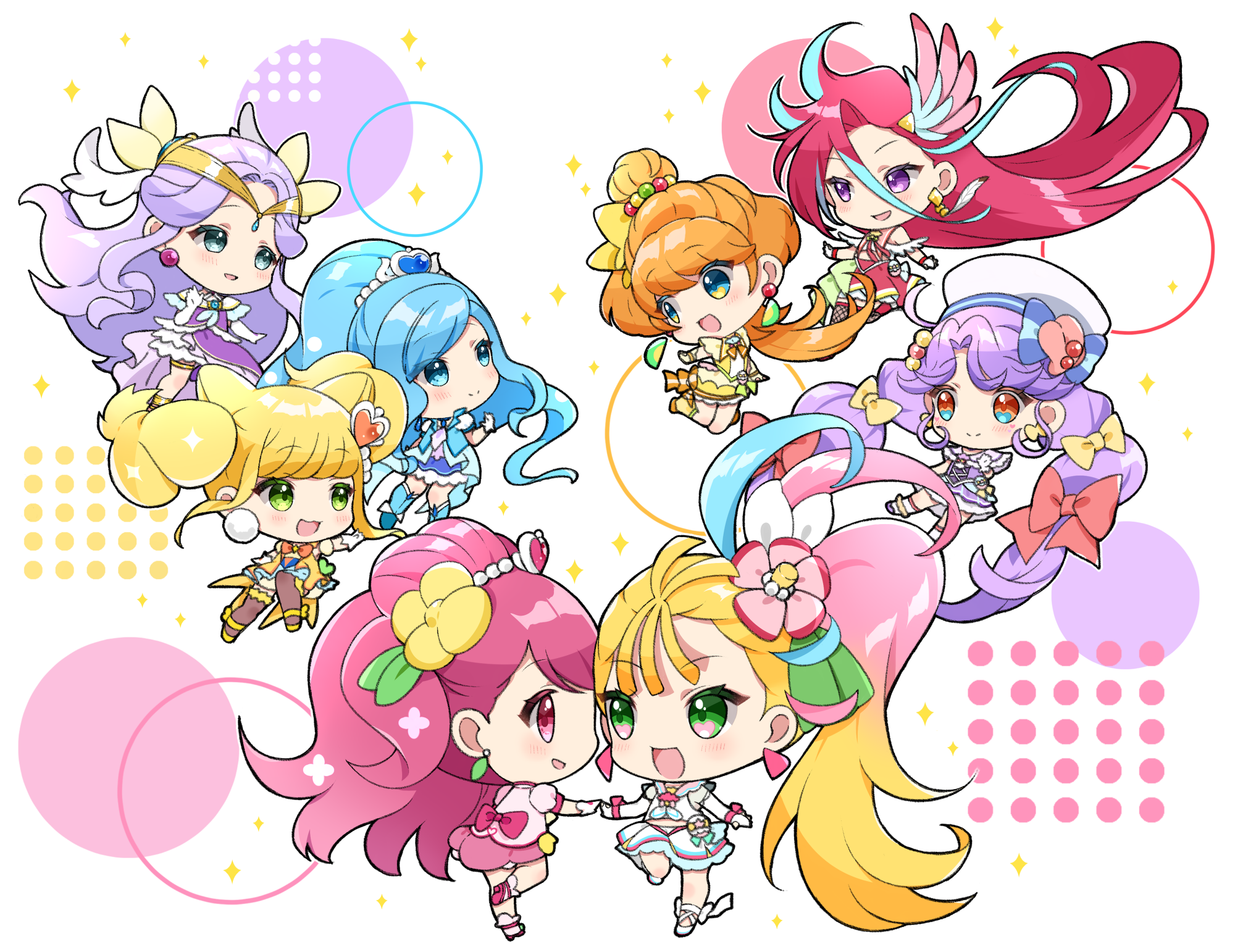 Pretty Cure Healin Good Precure Anime Girls 2000x1542