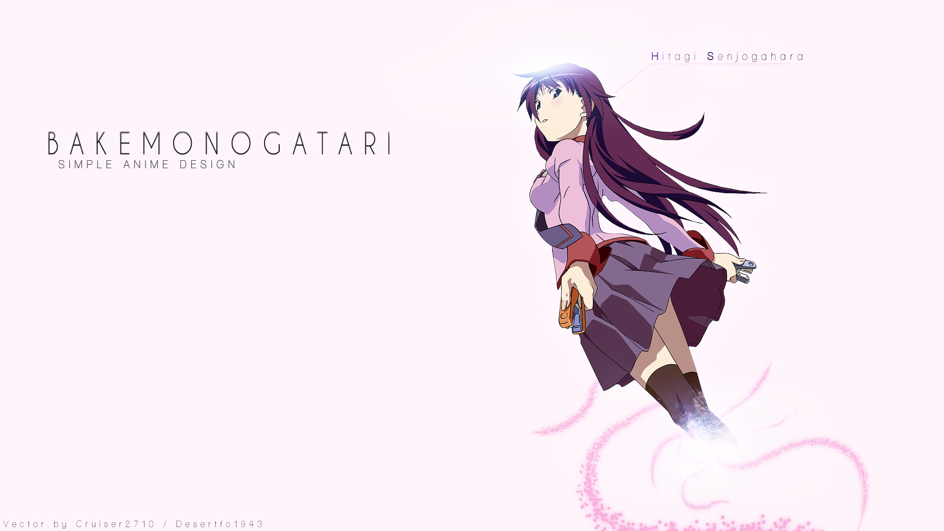 Monogatari Series Senjougahara Hitagi Anime Girls 1920x1080