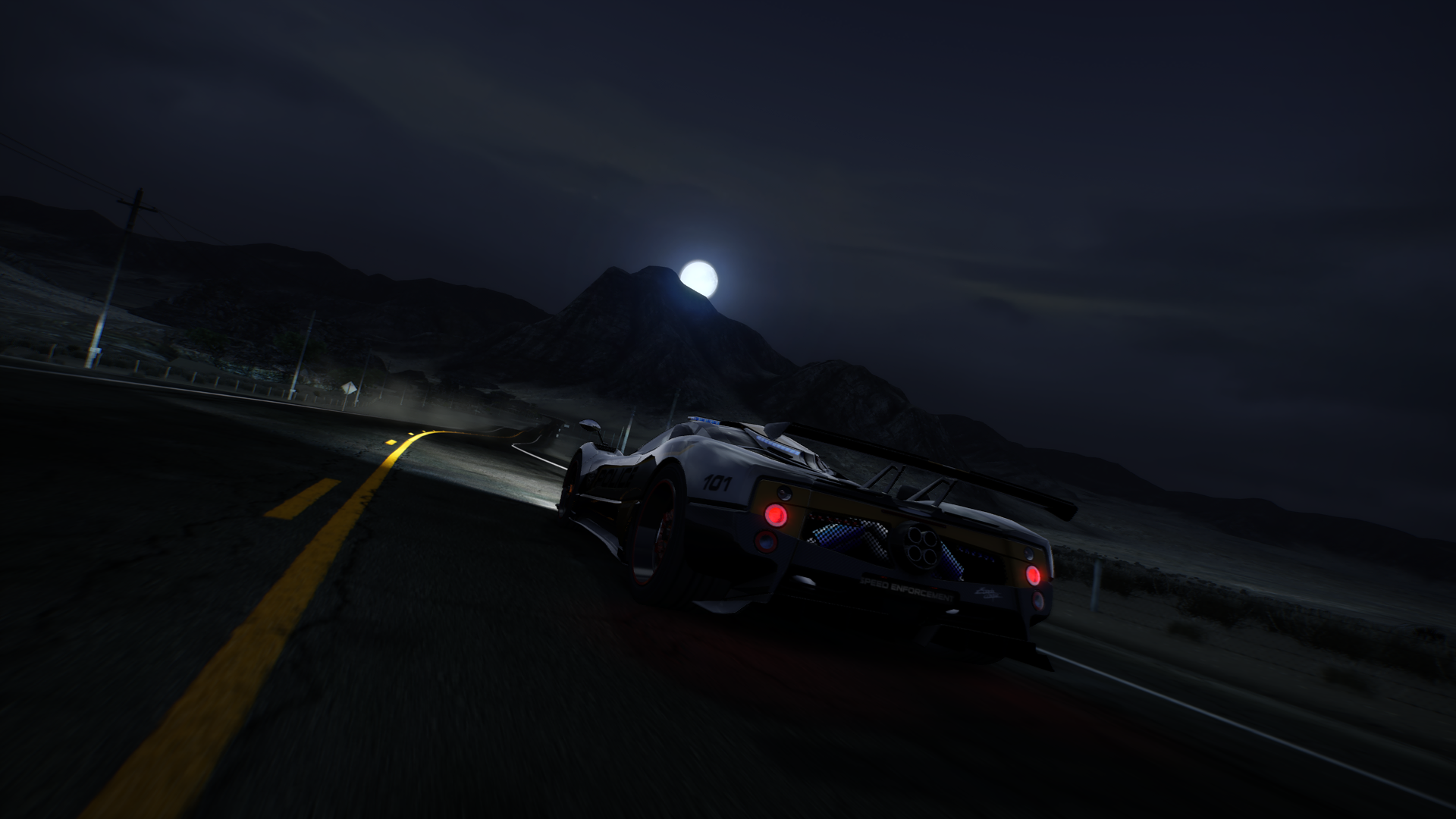 Need For Speed Hot Pursuit Pagani Zonda Cinque Police Cars 1920x1080