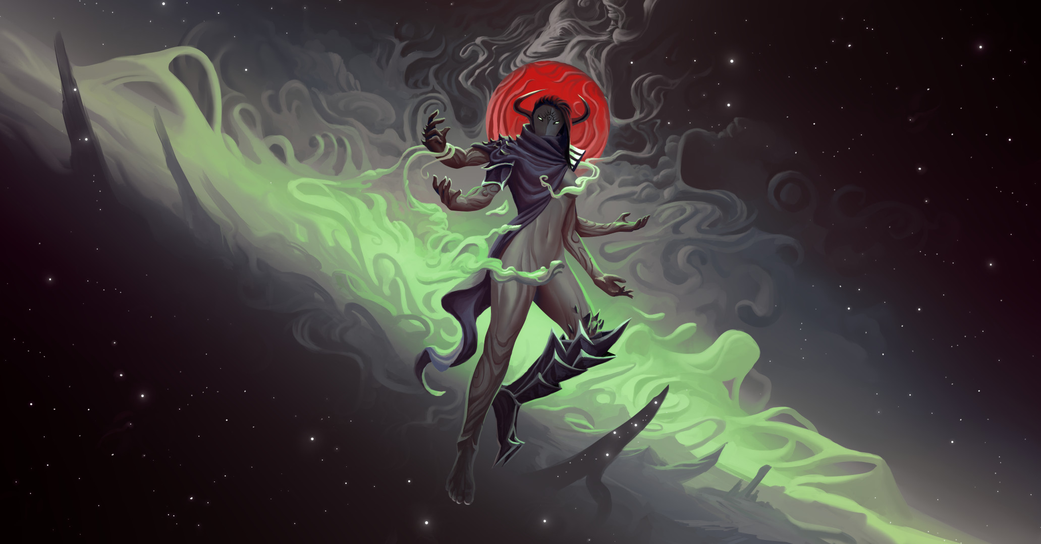 Digital Art Fantasy Art Wisper Artist Nephilim Space 2063x1080